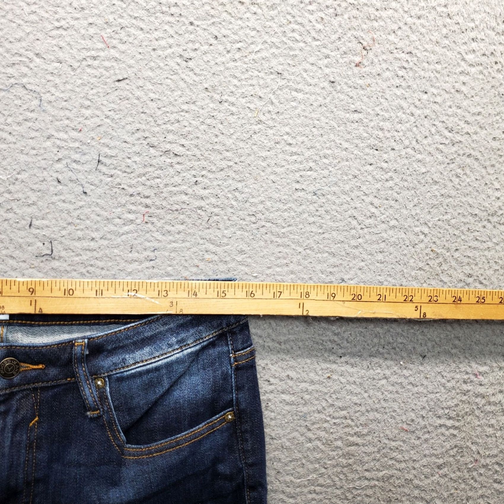 Vintage VIGOSS Jagger Skinny Jeans Womens 31 Blue Denim Stretch Distressed Whiskered Jeans Size 24" / US 00 / IT 34 - 6 Thumbnail