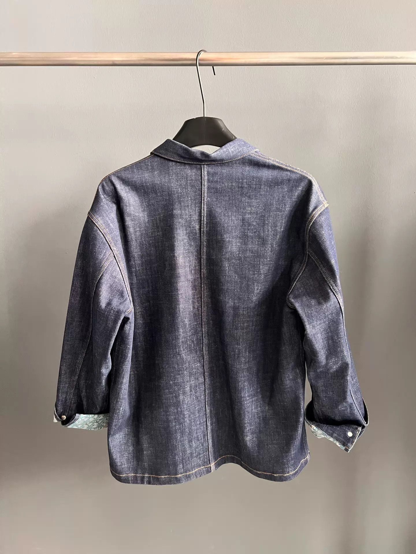 Dior Dior Oblique Print Interior Denim Jacket Blue Size US M / EU 48-50 / 2 - 2 Thumbnail
