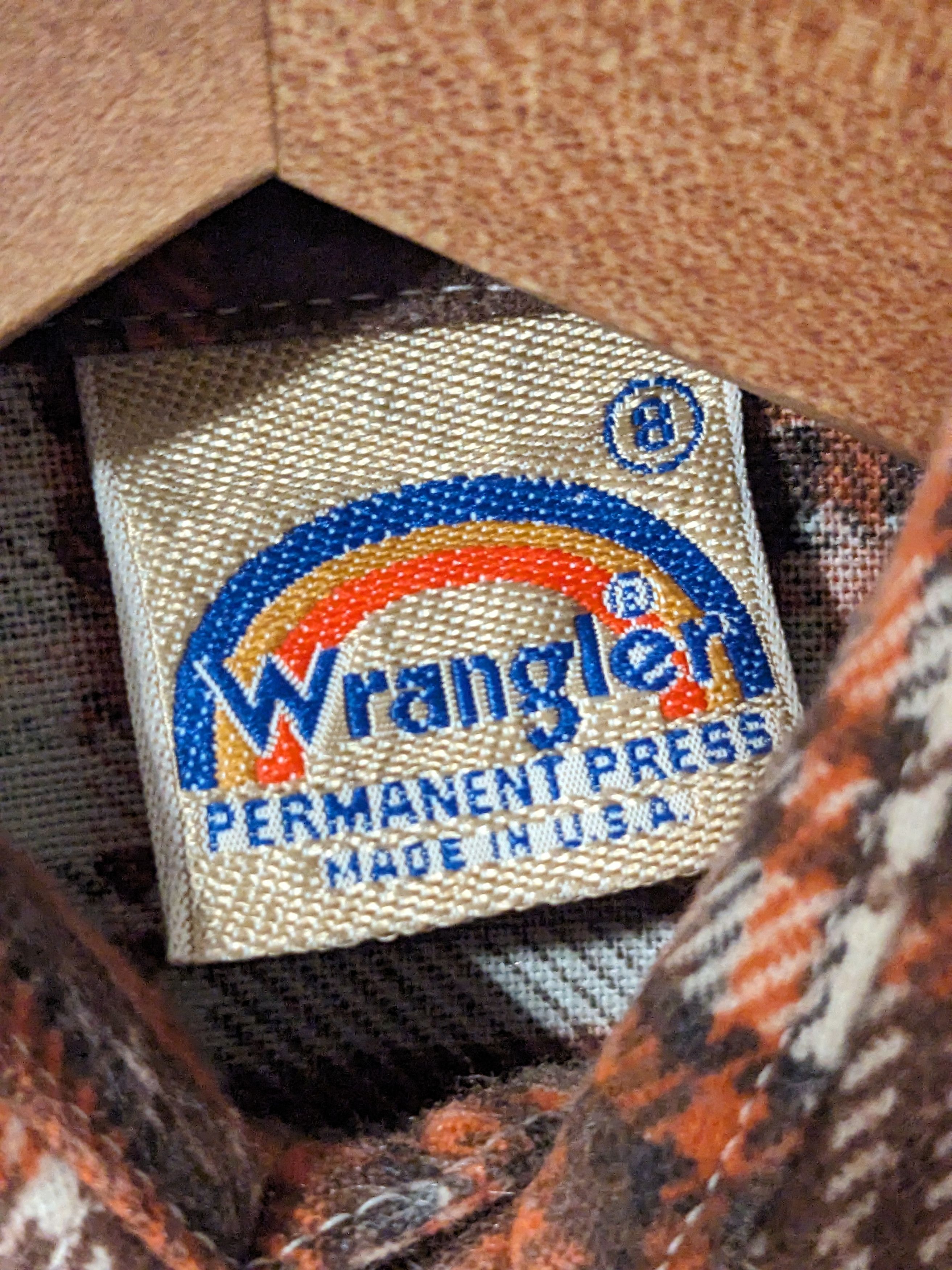Vintage × Wrangler Vintage 90s Wrangler Western Wear Pearl Snap Size 8 Shirt Size US M / EU 48-50 / 2 - 3 Thumbnail