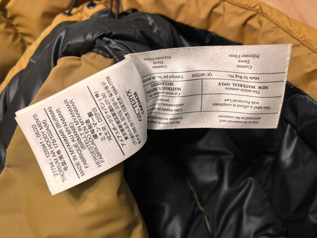 Arc'teryx Arc’teryx Thorium AR Down Jacket Mustard Color Size US M / EU 48-50 / 2 - 6 Thumbnail
