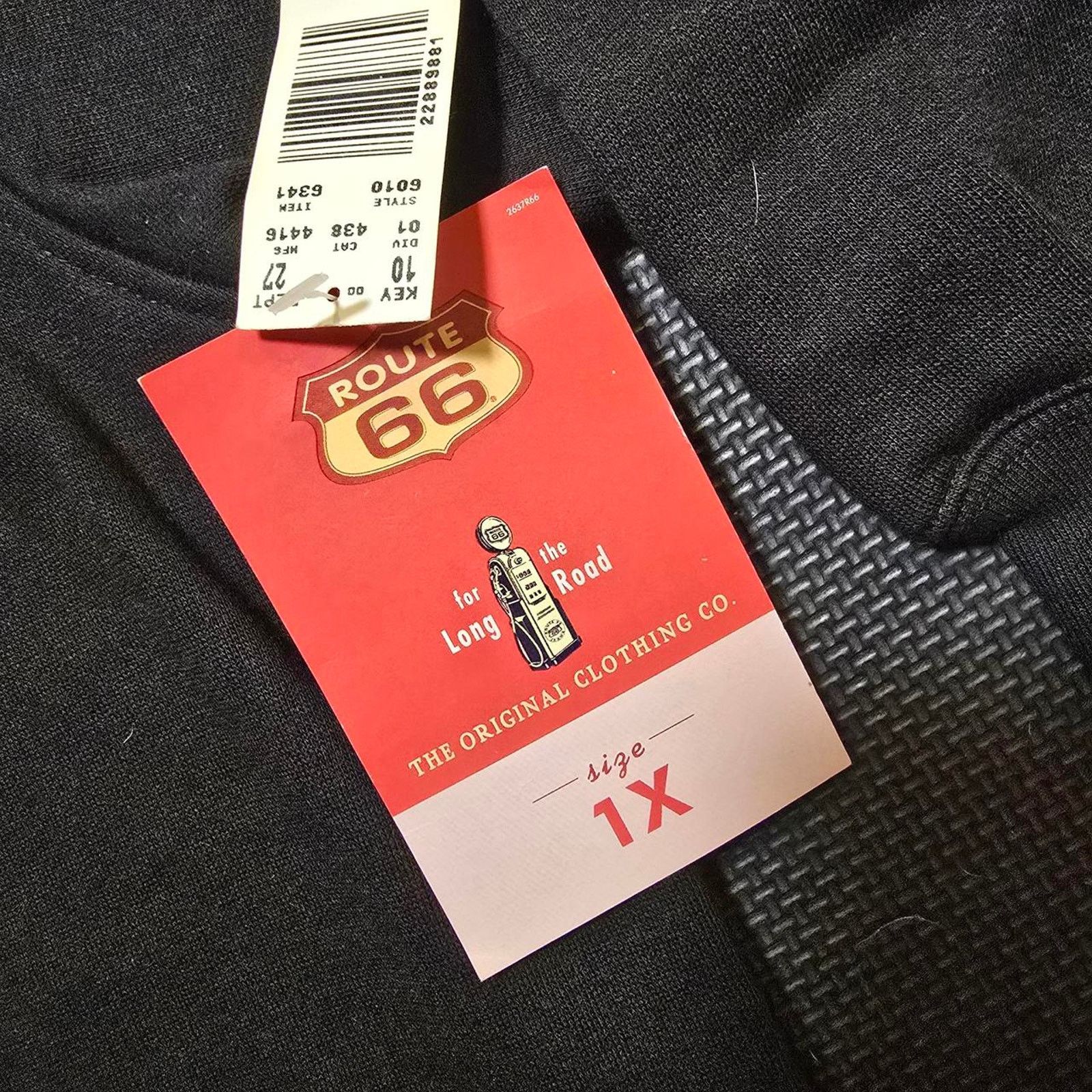 Route 66 Vintage 1994-95 Black Route 66 quarter zip hoodie WITH TAGS! Size US XL / EU 56 / 4 - 4 Thumbnail