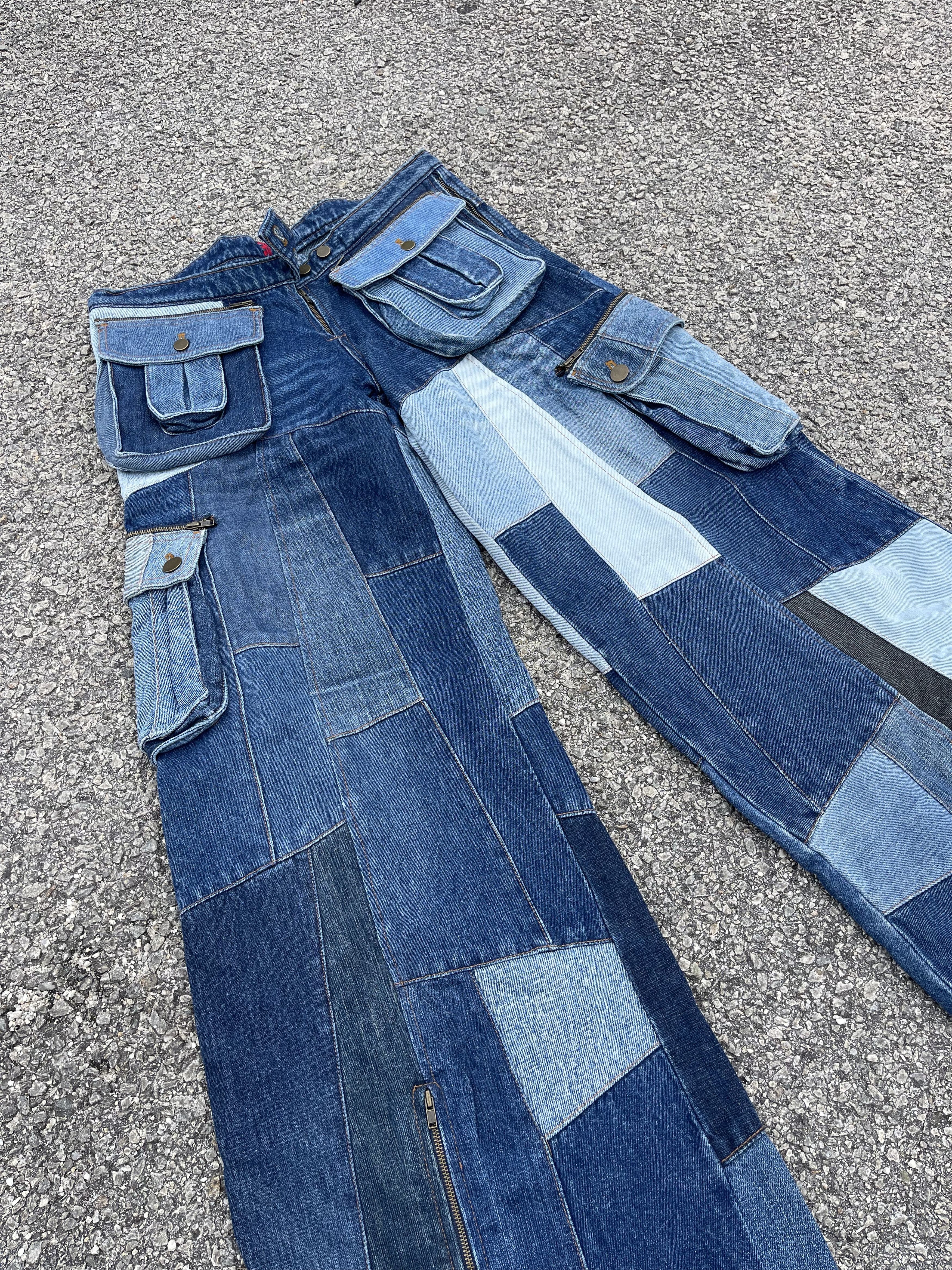 JNCO × Marc Ecko Baggy Patchwork Cargo Pocket Size US 31 - 3 Thumbnail