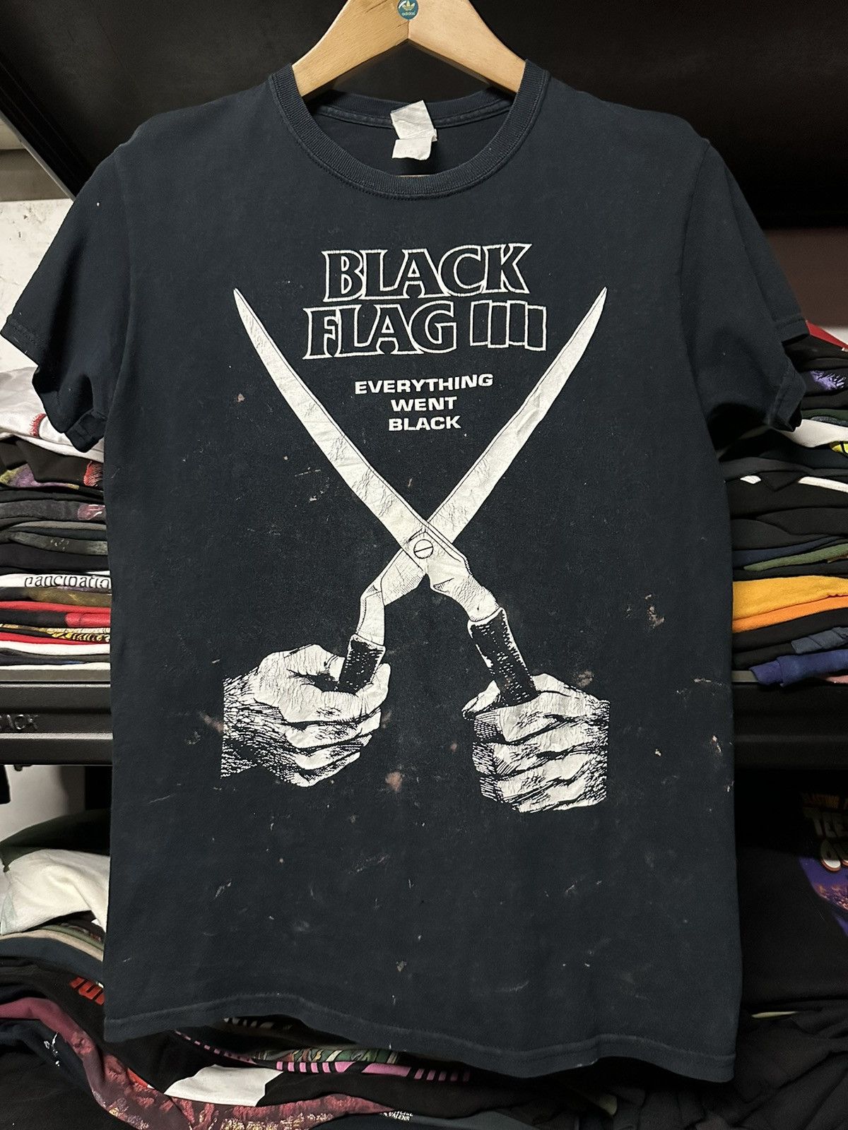 Band Tees Vintage Black Flag Promo Distressed Tee Size US S / EU 44-46 / 1 - 1 Thumbnail