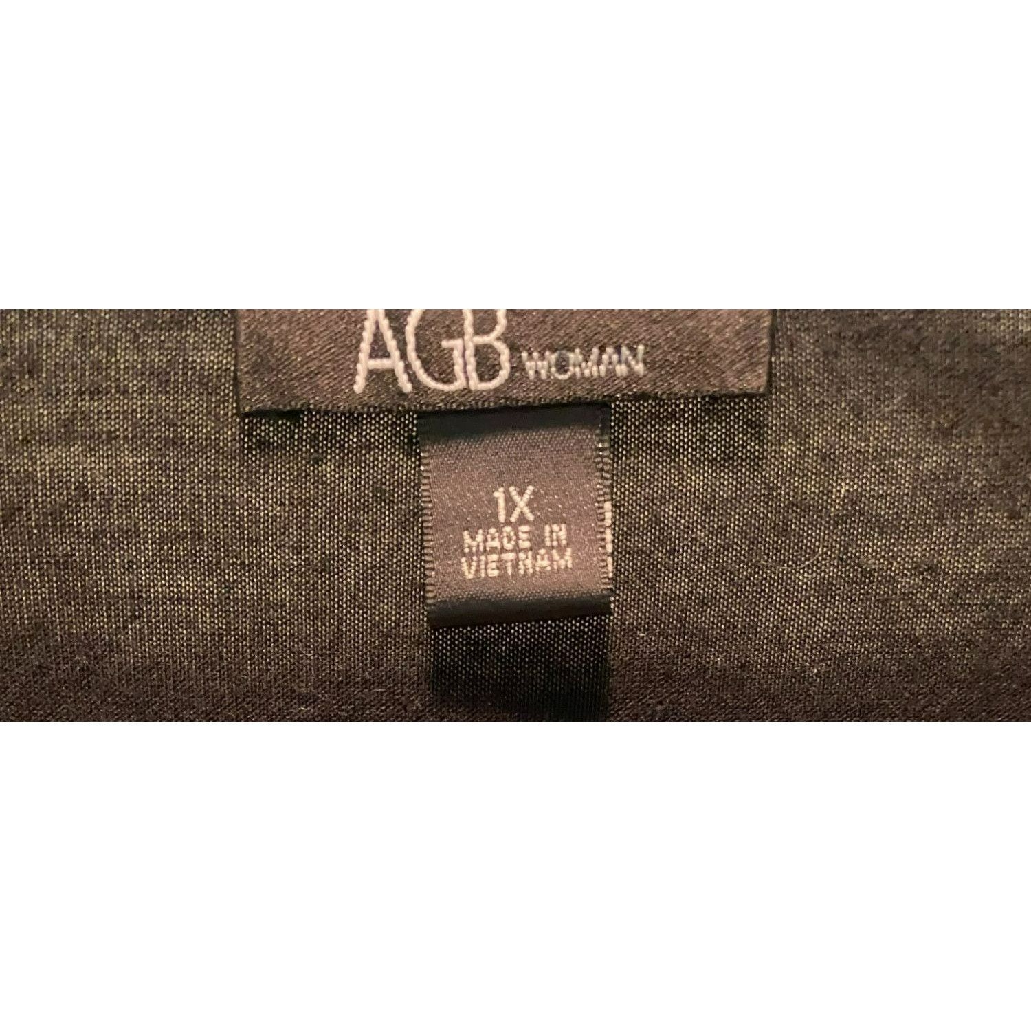 Other AGB Womens 1X Plus Size Black & Gray Sequin Embellished Laye Size XL / US 12-14 / IT 48-50 - 5 Thumbnail