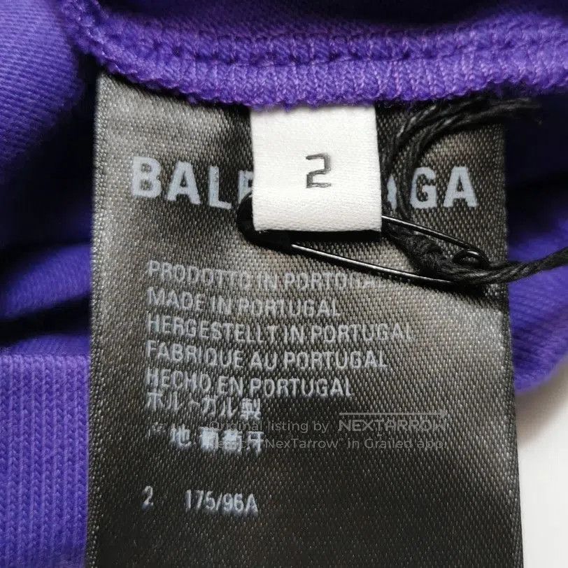 Balenciaga Purple Oversized 'be'be' Graphic T. Size US M / EU 48-50 / 2 - 7 Thumbnail