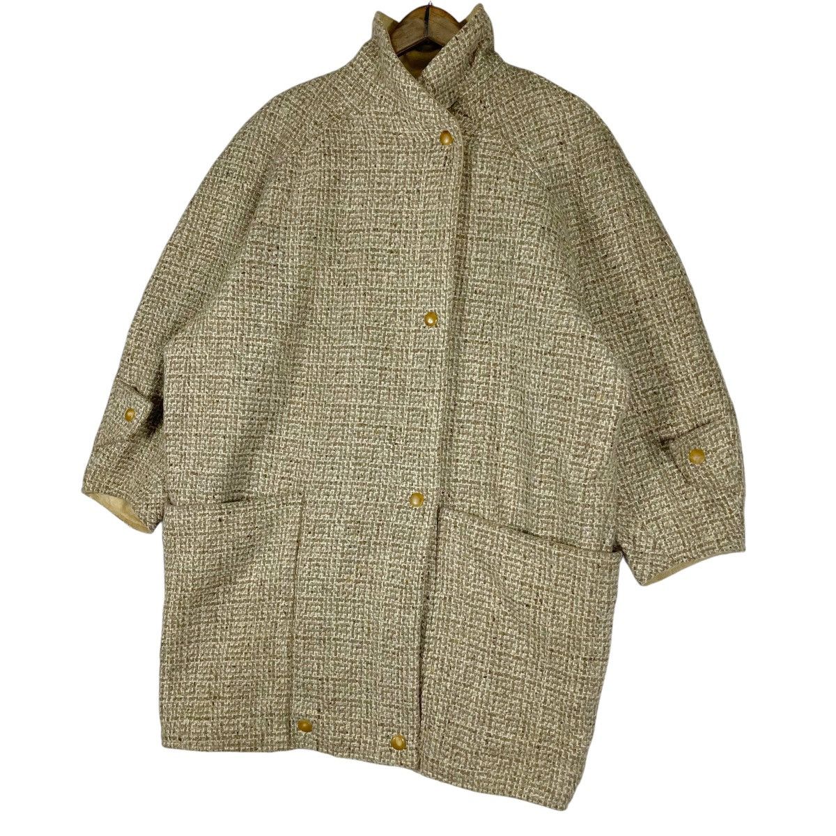 Other Vtg 1980s Archival Anne Marie Beretta Paris Wool Coat Tweed Size XS / US 0-2 / IT 36-38 - 5 Thumbnail