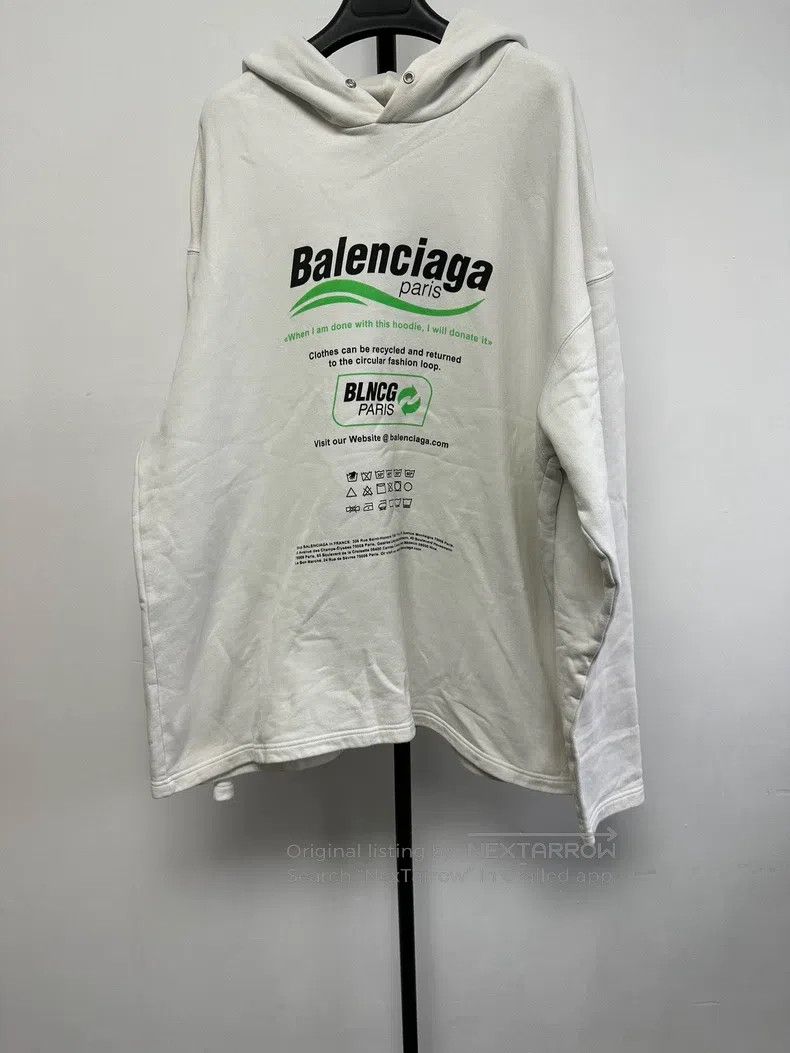 Balenciaga Balenciaga Logo Letter Printed Sweatshirt Size US XXS / EU 40 - 1 Thumbnail