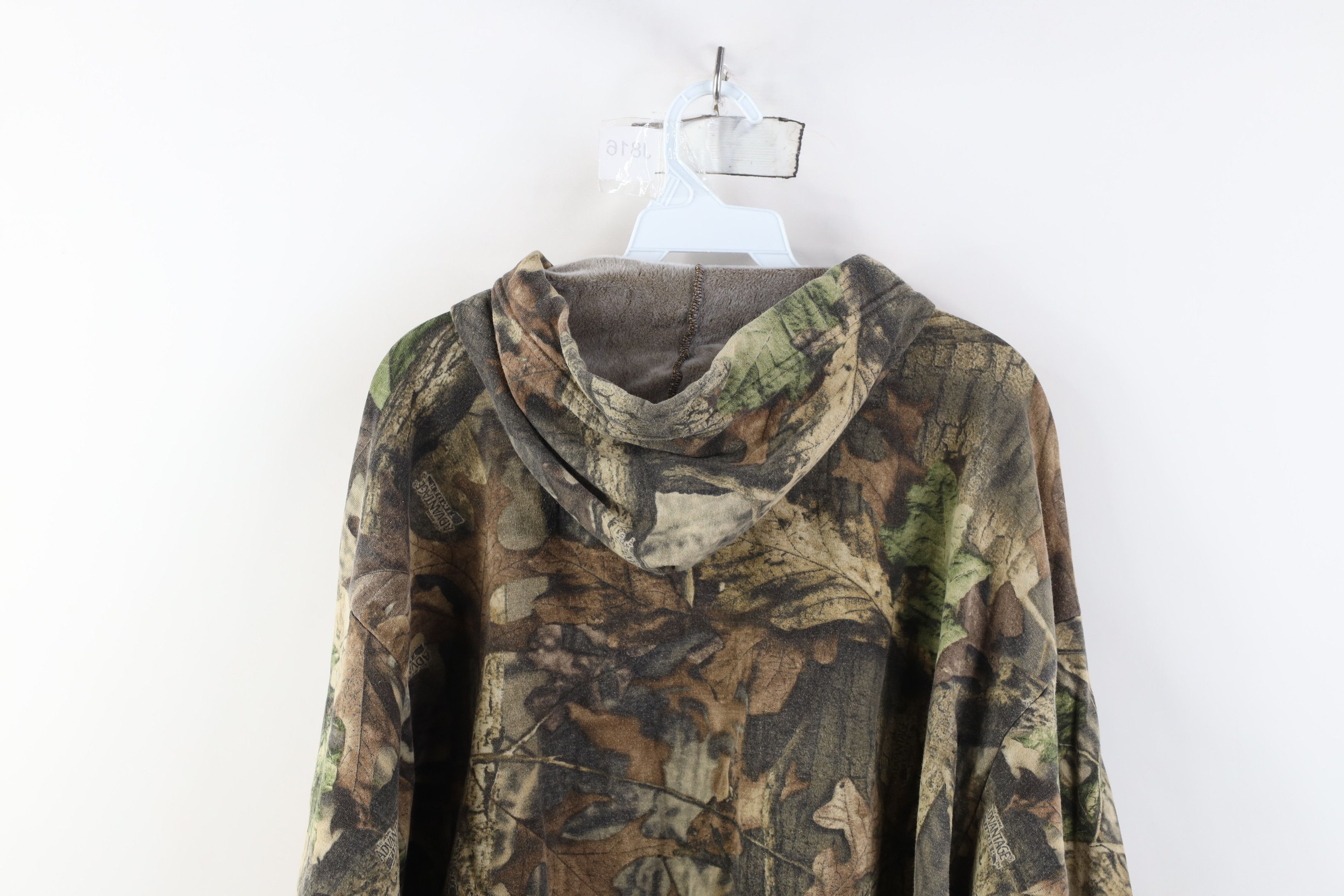 Vintage Vintage 90s Streetwear Fleece Lined Camouflage Hoodie USA Size US XL / EU 56 / 4 - 15 Thumbnail