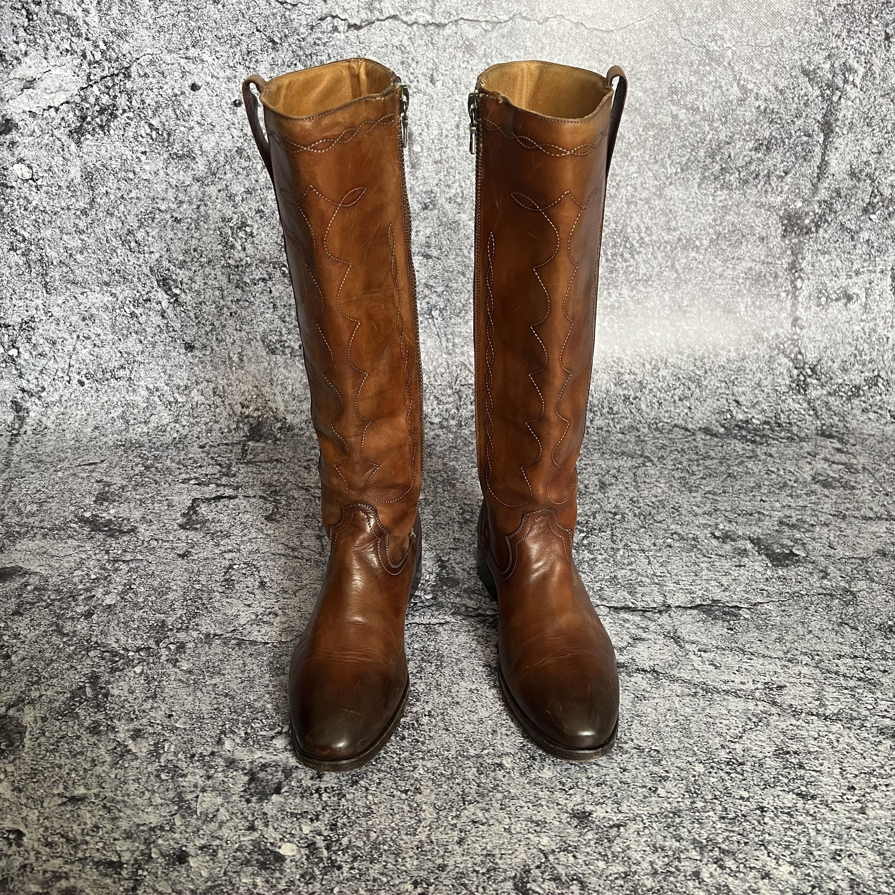 Cowboy Equipment Max Verre Neapolis Cowboy Boots Leather Italy Size 7 Size US 7 / IT 37 - 3 Thumbnail