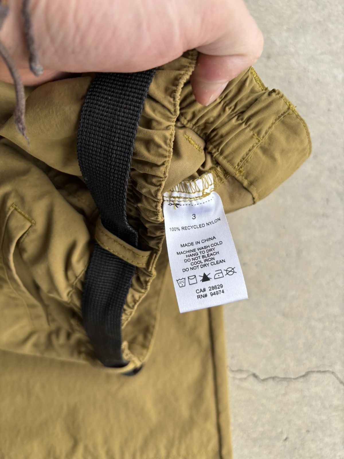 Stussy × Vintage Crazy Stussy Beige Nylon Wide Leg Streetwear Track Pants Size US 30 / EU 46 - 6 Thumbnail