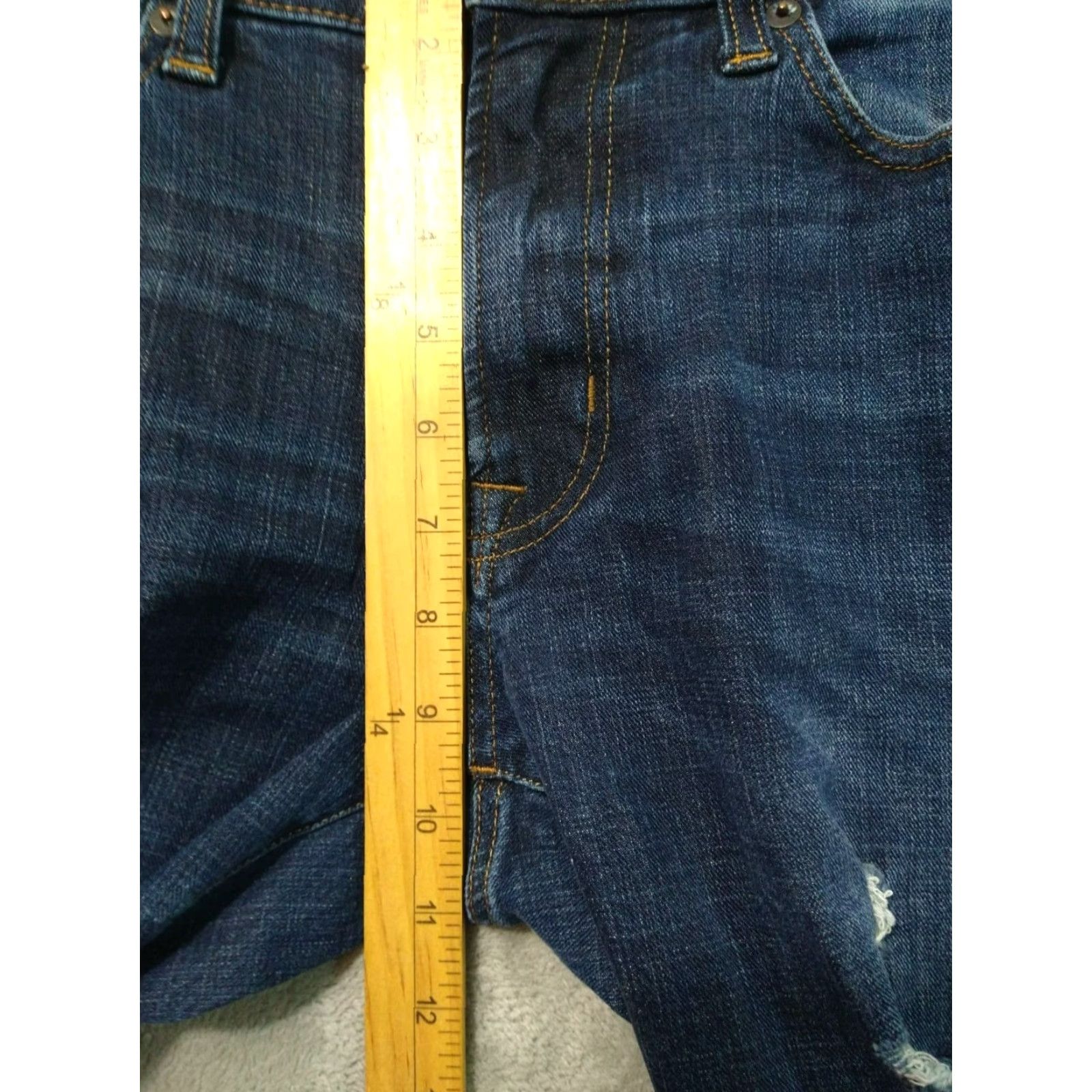 American Eagle Outfitters American Eagle Jeans Slim 30x32 Blue Denim Distressed Stretch 5-Pocket Men Regular Inseam 32 Vintage No Size US 30 / EU 46 - 4 Thumbnail