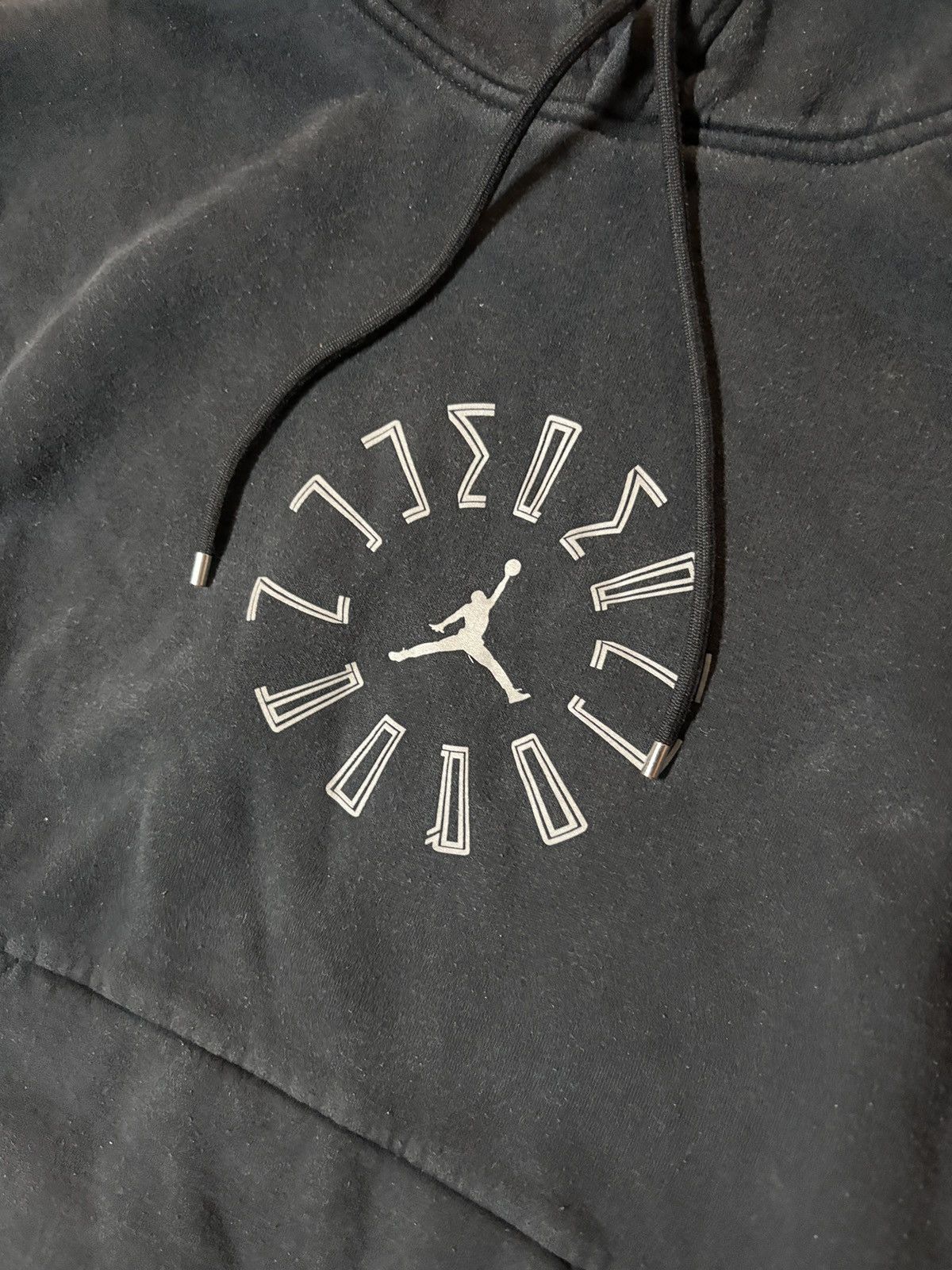 Jordan Brand Nike Air Jordan 11 Retro Reflective Hoodie Faded Black Med Size US M / EU 48-50 / 2 - 2 Thumbnail