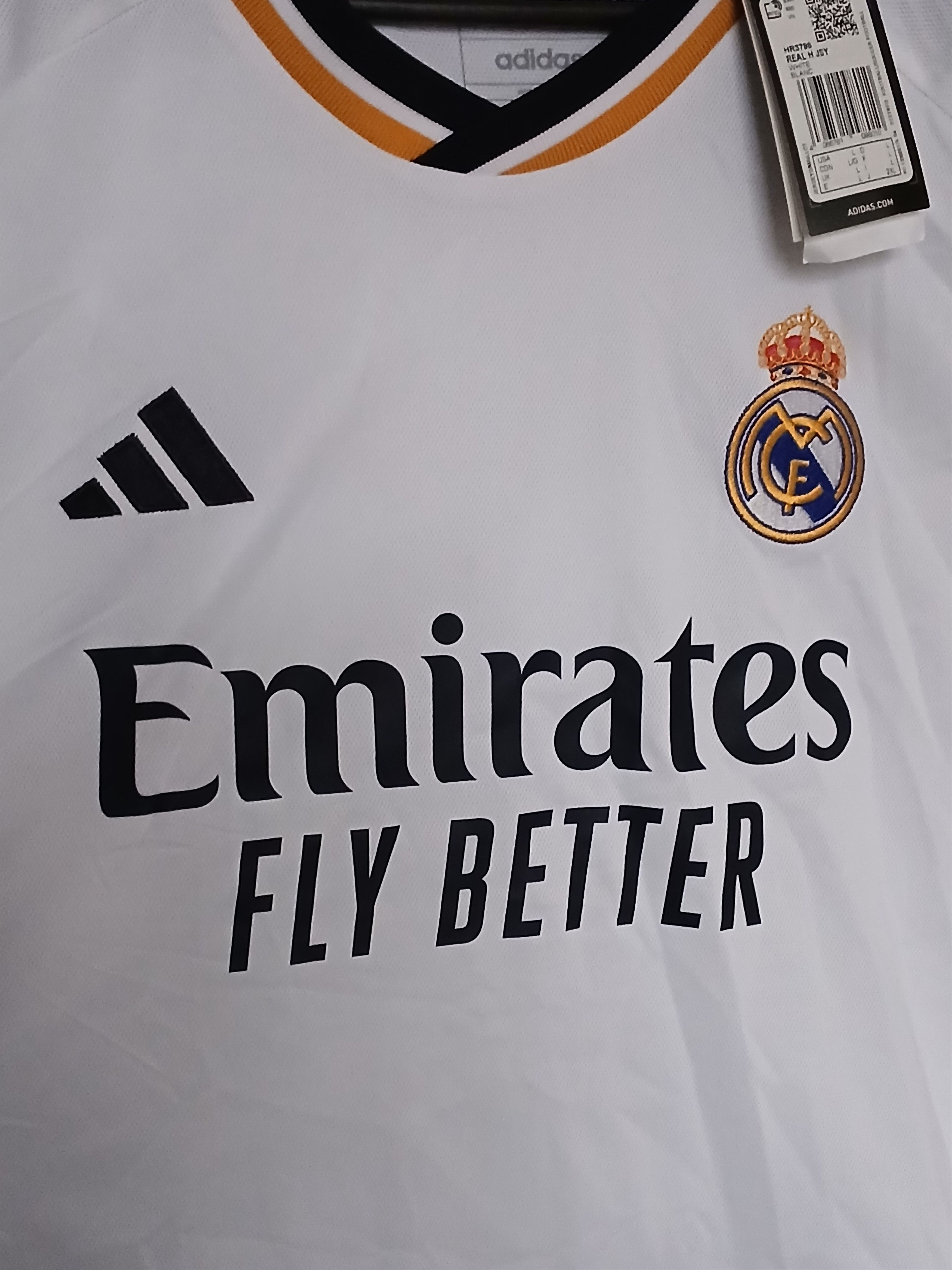 Adidas New Real Madrid 2023/2024 Home Football Jersey T-Shirt Size US L / EU 52-54 / 3 - 3 Thumbnail