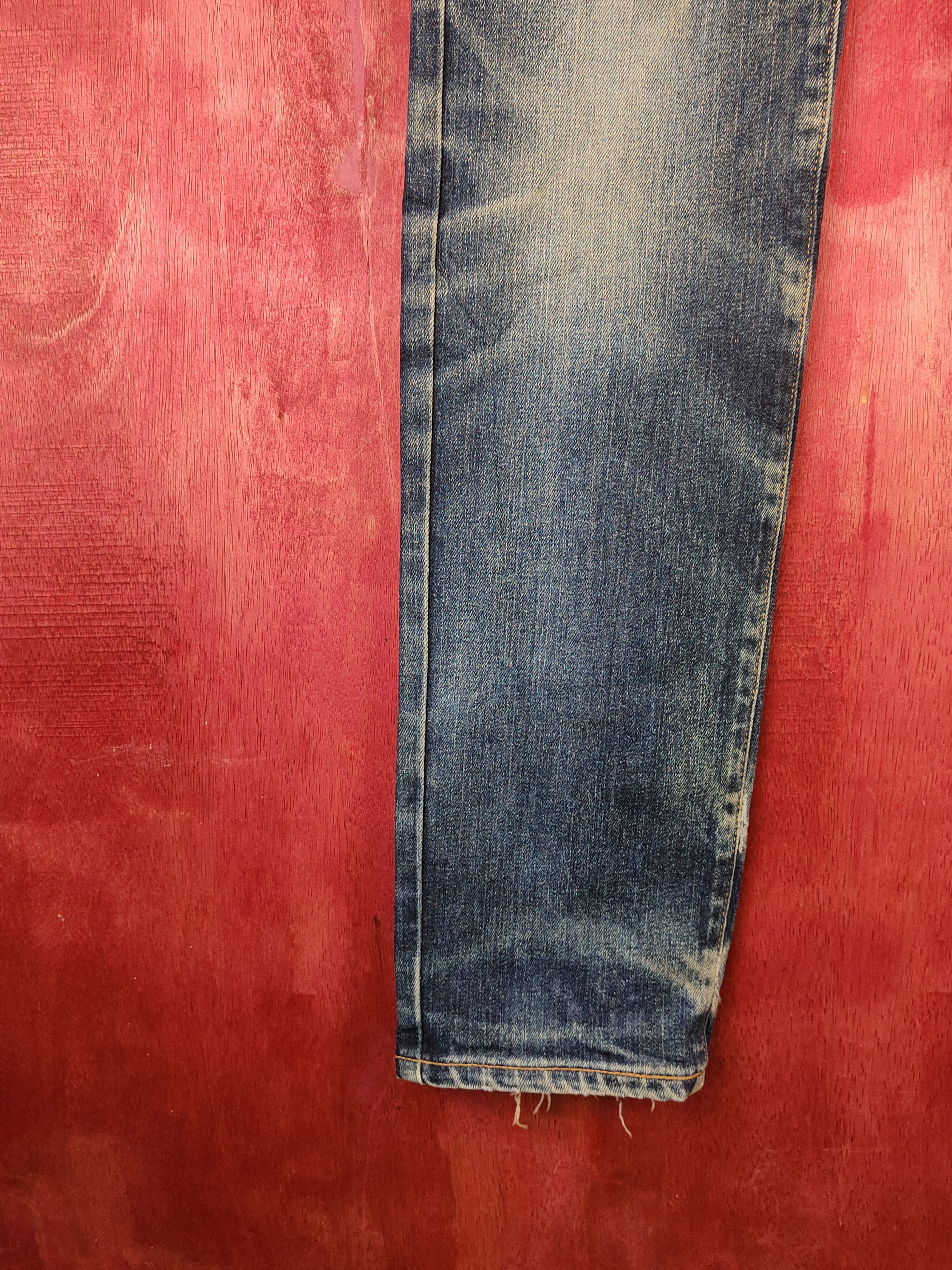 Edwin Edwin Dark Blue Distressed Ripped Jeans #S1676 Size US 29 - 4 Thumbnail