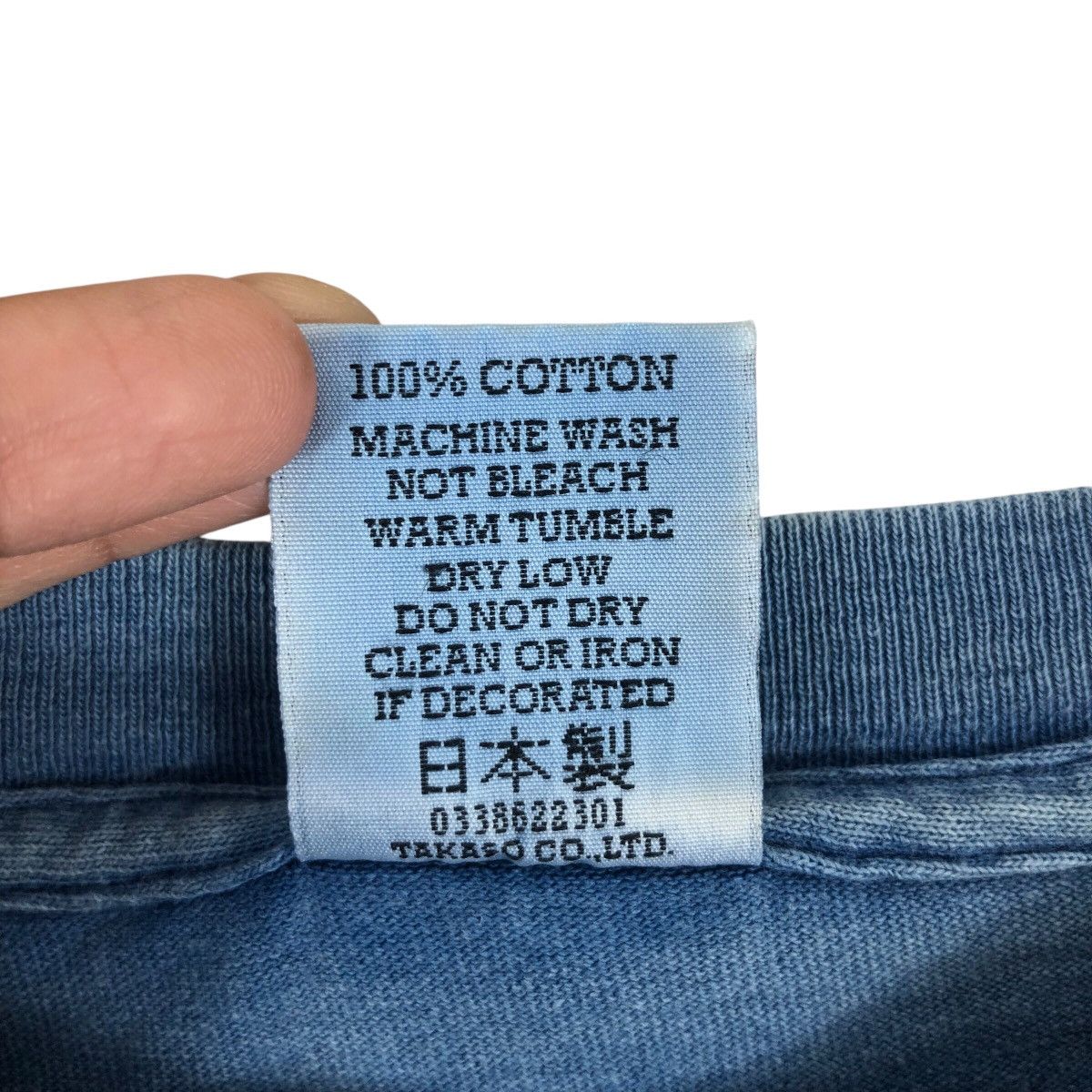 Japanese Brand Vintage NTRL Japanese Ancient Indigo Dye T Shirt Size M Size US M / EU 48-50 / 2 - 6 Thumbnail