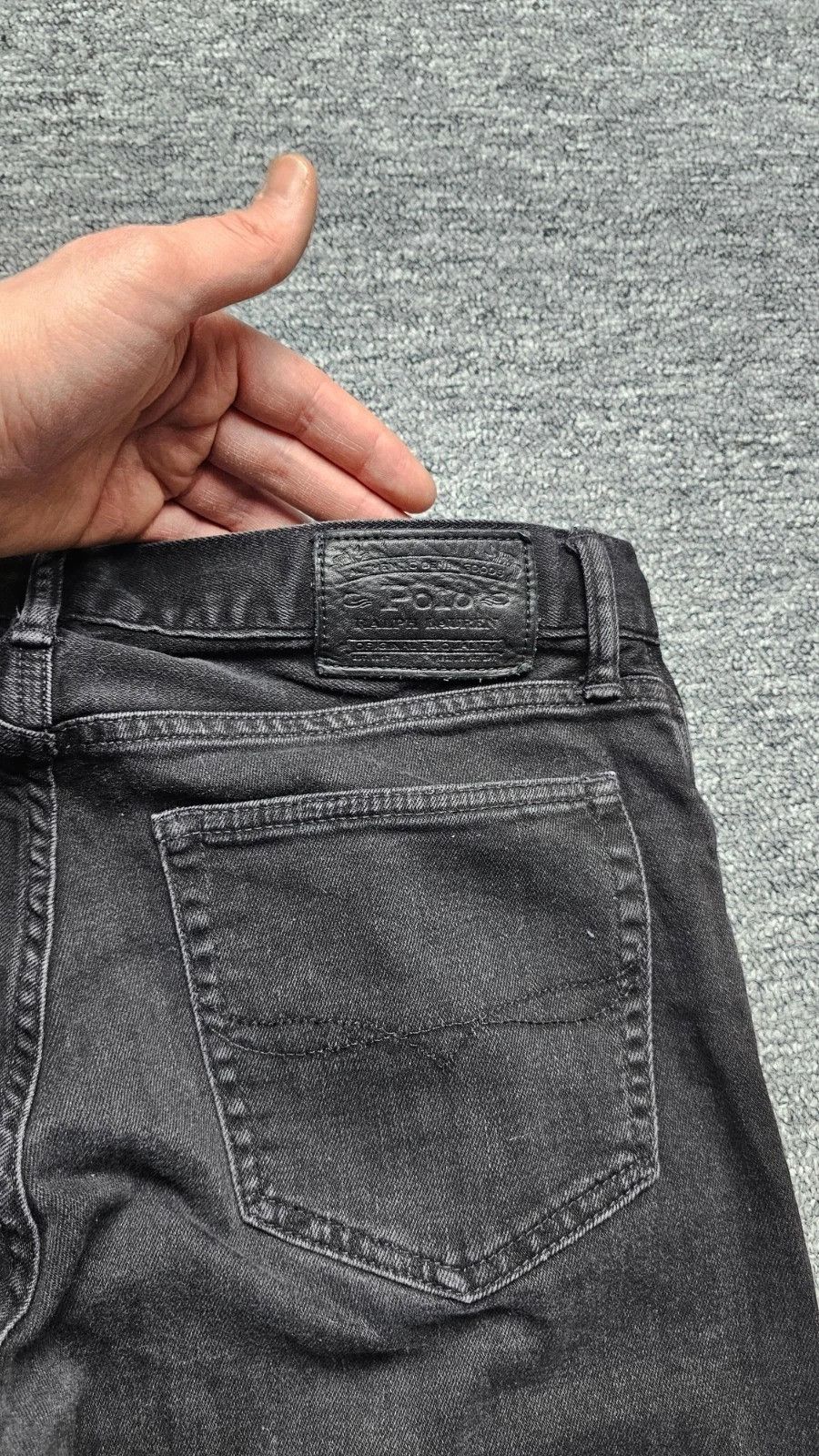 Polo Ralph Lauren Polo Ralph Lauren Eldridge Skinny Stretch Jeans W33 Black Size US 33 - 5 Thumbnail