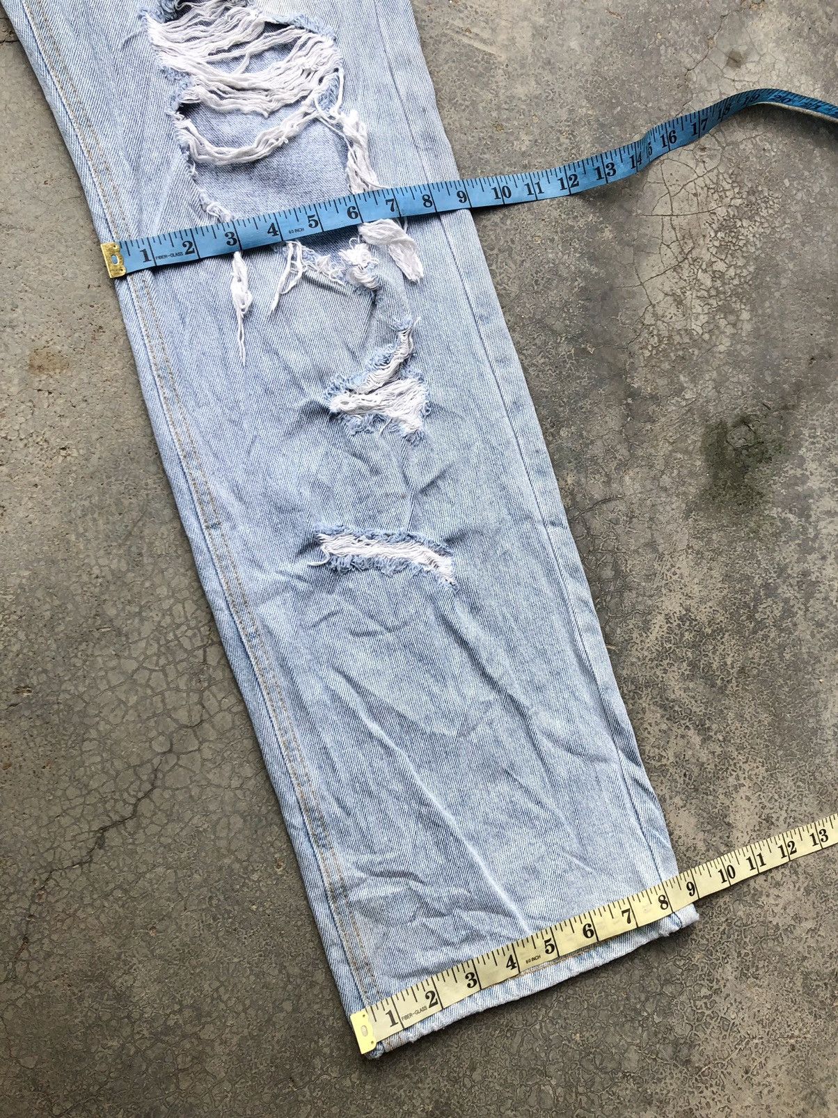 Hypebeast BAGGY RIPPED HEY JANE DISTRESSED DENIM Size US 29 - 8 Thumbnail