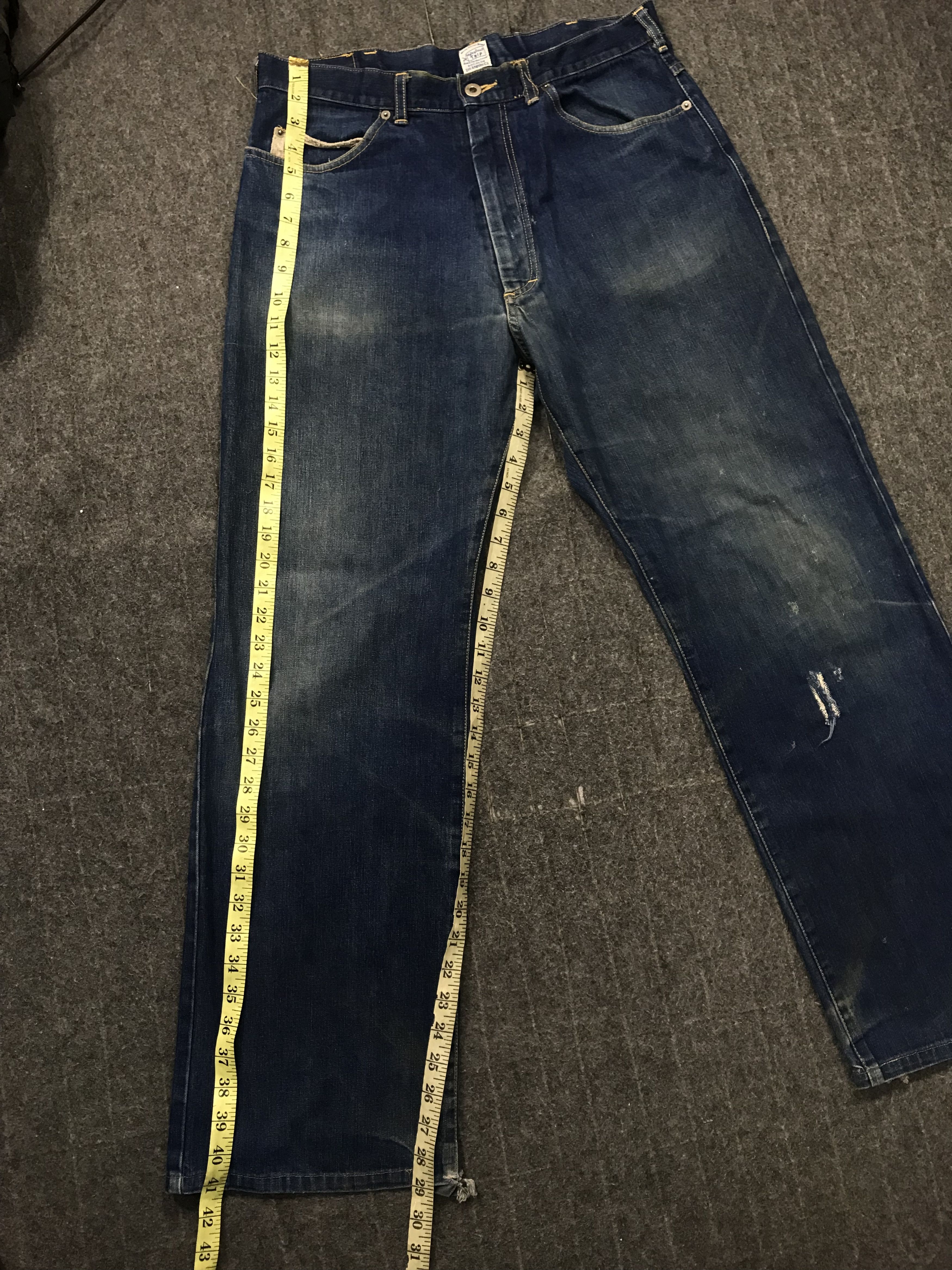 Japanese Brand On The Road Denim Indigo Pant Straight Cut Fits Size 32 Size US 32 / EU 48 - 13 Thumbnail