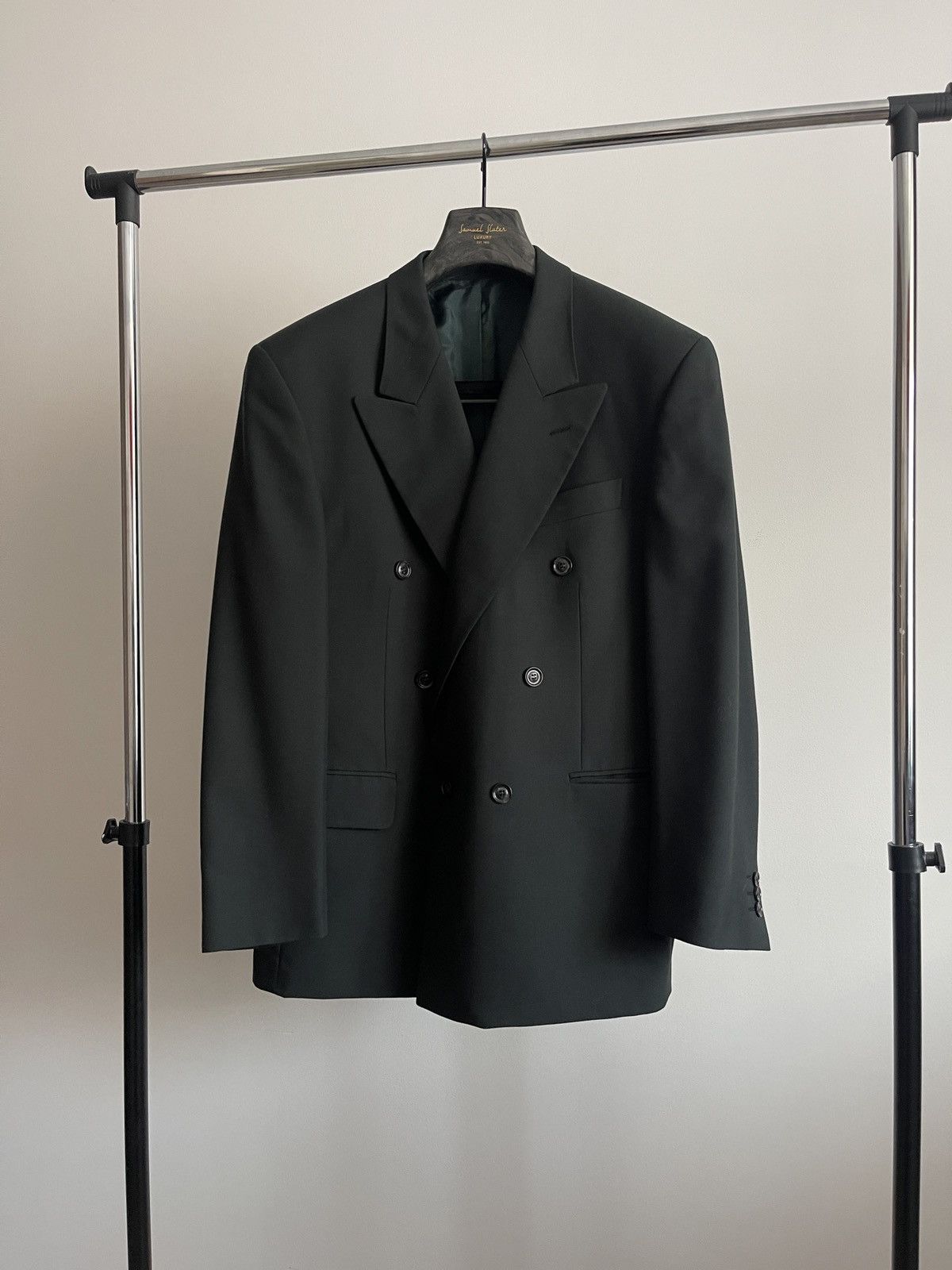 Vintage Vintage double-breasted blazer classic jacket rare wool Size 42R - 1 Thumbnail