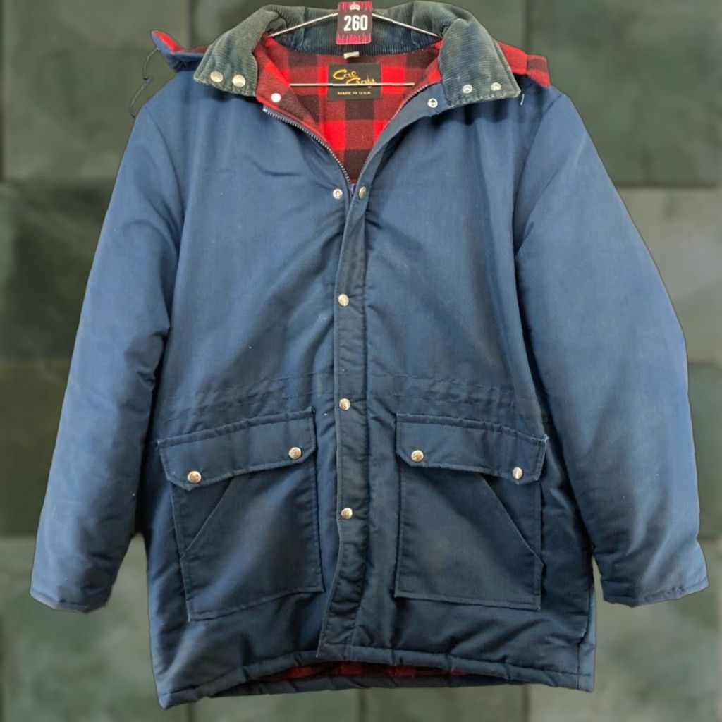 Vintage VINTAGE Cal Craft Jacket Mens L Plaid Blue Wool Lined Parka Casual 80s 90s Cowboy Dad Size US L / EU 52-54 / 3 - 1 Thumbnail