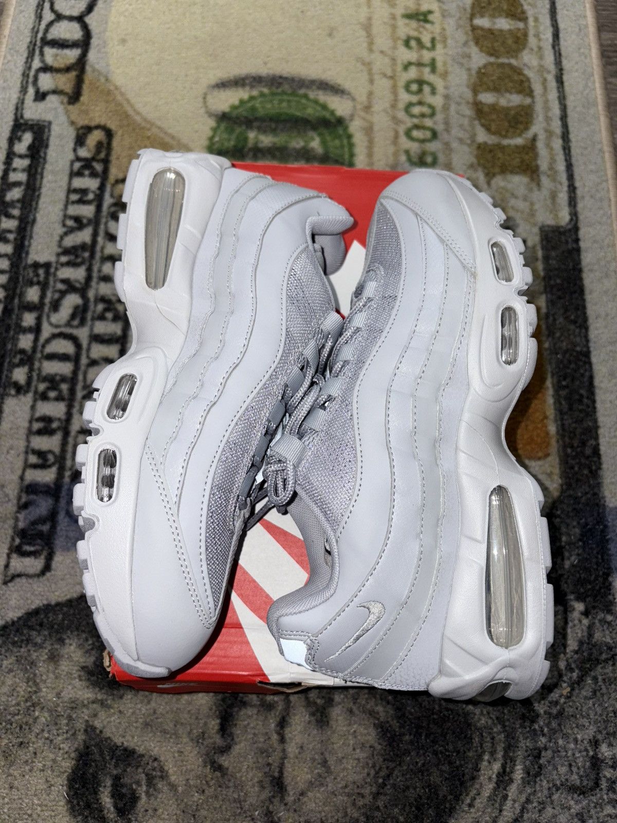 Nike Nike Air Max 95 OG Big Bubble Wolf Grey Size US 12 / EU 45 - 1 Thumbnail