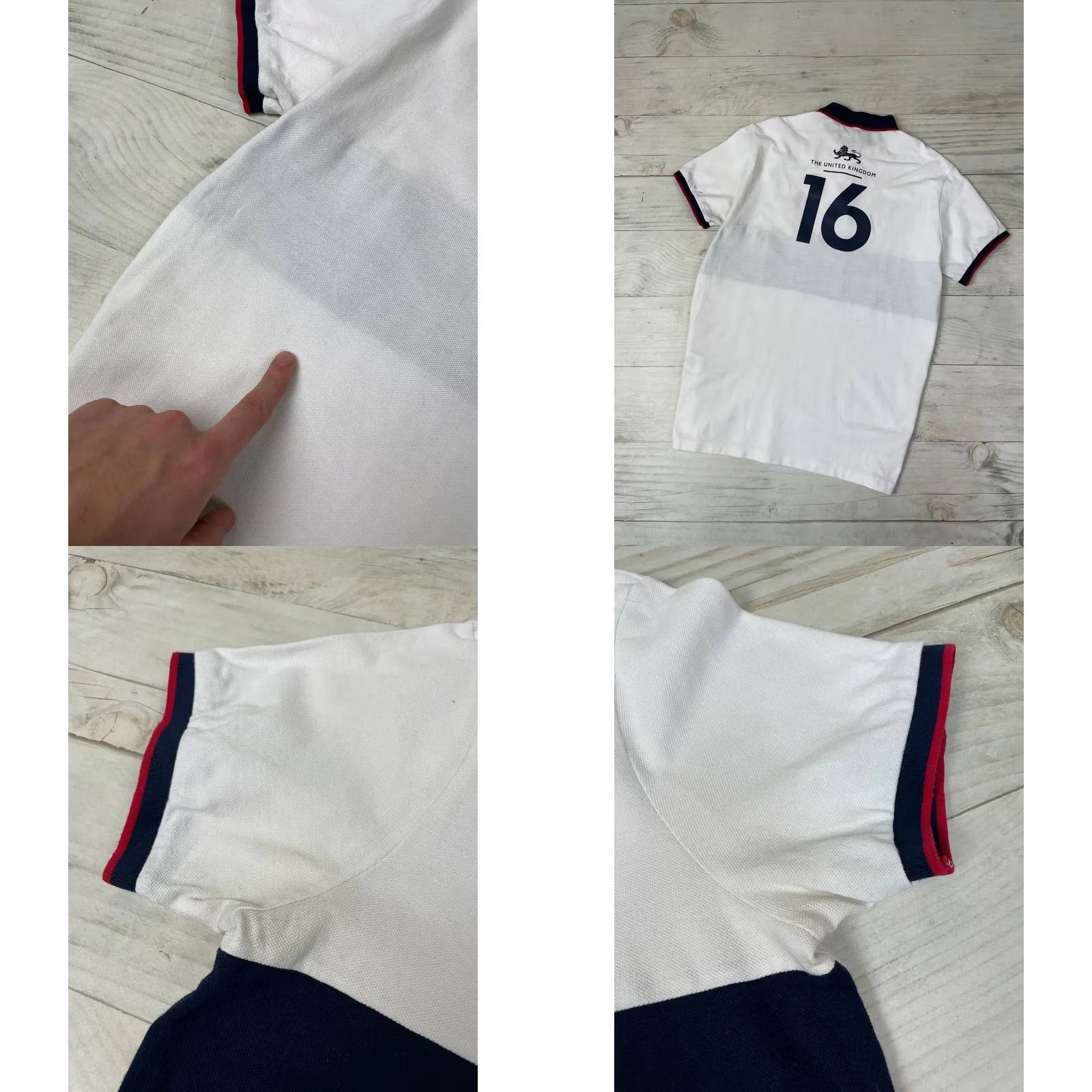 Polo Ralph Lauren VINTAGE Polo Ralph Lauren Polo Shirt Rugby Polo Shirt Men L White GBR Great Britain Shirt Men L White Rugby 70s 80s 90s Size US L / EU 52-54 / 3 - 9 Thumbnail
