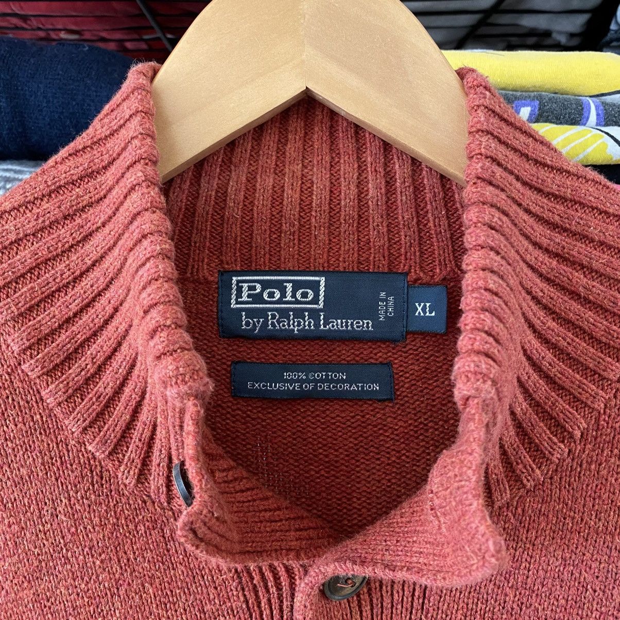 Polo Ralph Lauren Vintage Polo Ralph Lauren Mock Neck Sweater Pullover Orange Size US XL / EU 56 / 4 - 3 Thumbnail
