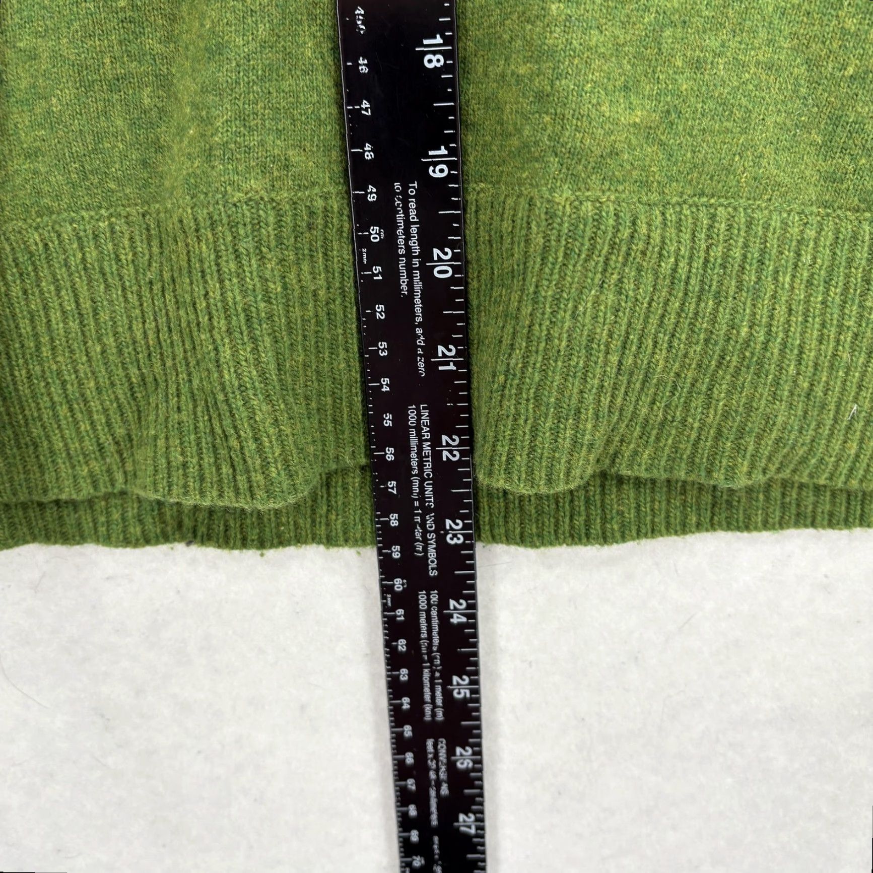 J.Crew J.CREW Sweater Womens XS Green Wool Cashmere Hooded V Neck Knit Pullover Cozy Shirt Women XS Green Wool Cashmere Hooded V-Neck Knit Pullover Cozy Size XS / US 0-2 / IT 36-38 - 7 Thumbnail