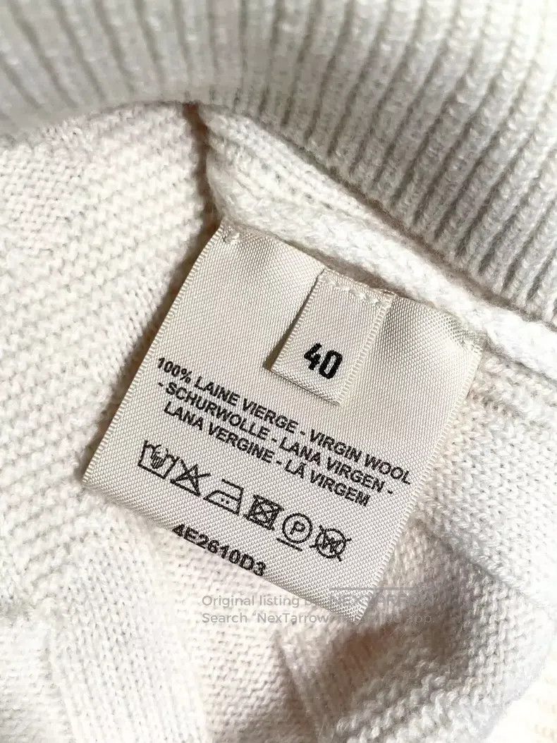 Hermes Hermes Wool Long Sleeve Turtleneck Sweater White Size S / US 4 / IT 40 - 4 Thumbnail