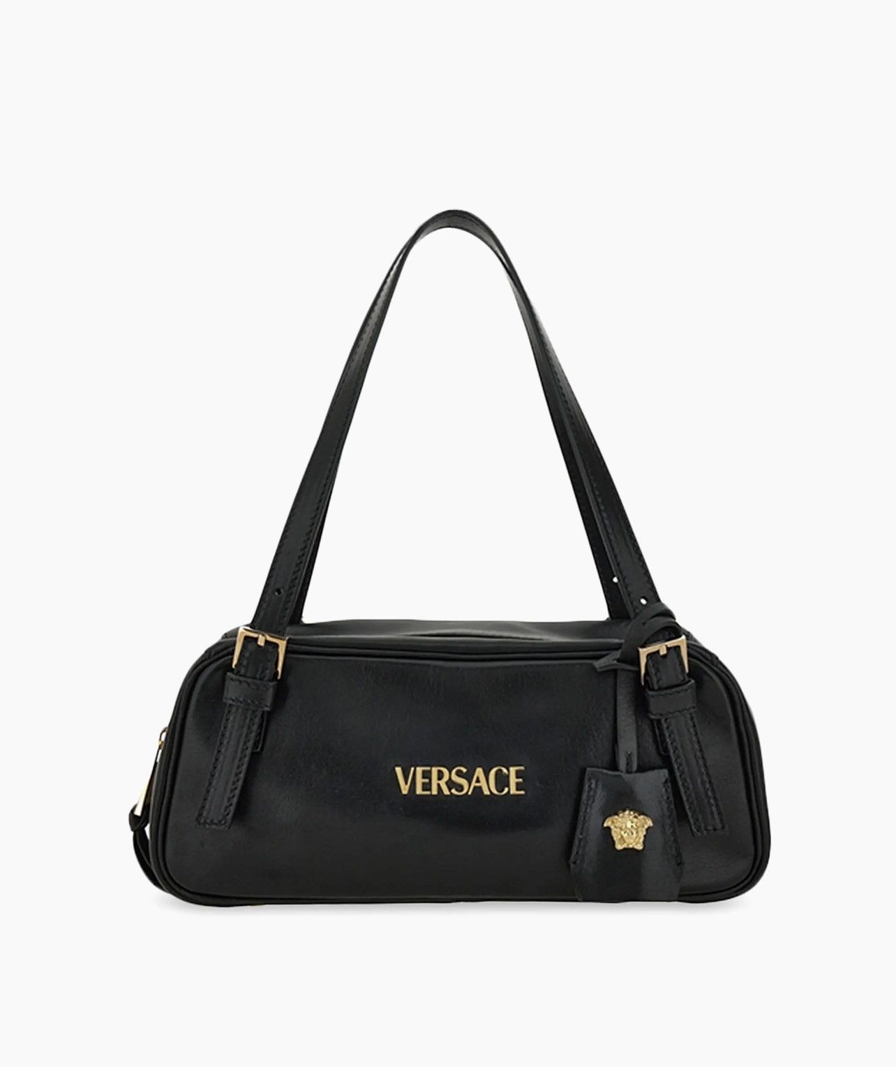 Versace Versace Versace Tag Zip Leather Shoulder Bag Size ONE SIZE - 1 Thumbnail