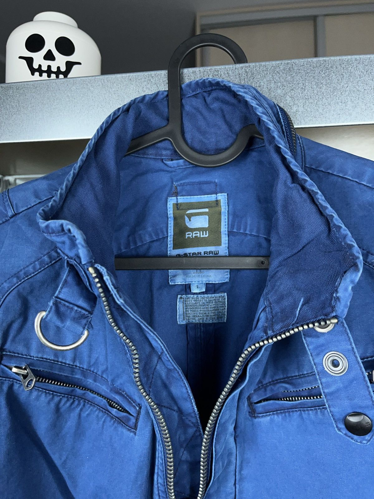 G-Star × Japanese Brand Gstar blue dyed multi zip cargo jacket racing style y2k Size US L / EU 52-54 / 3 - 2 Thumbnail