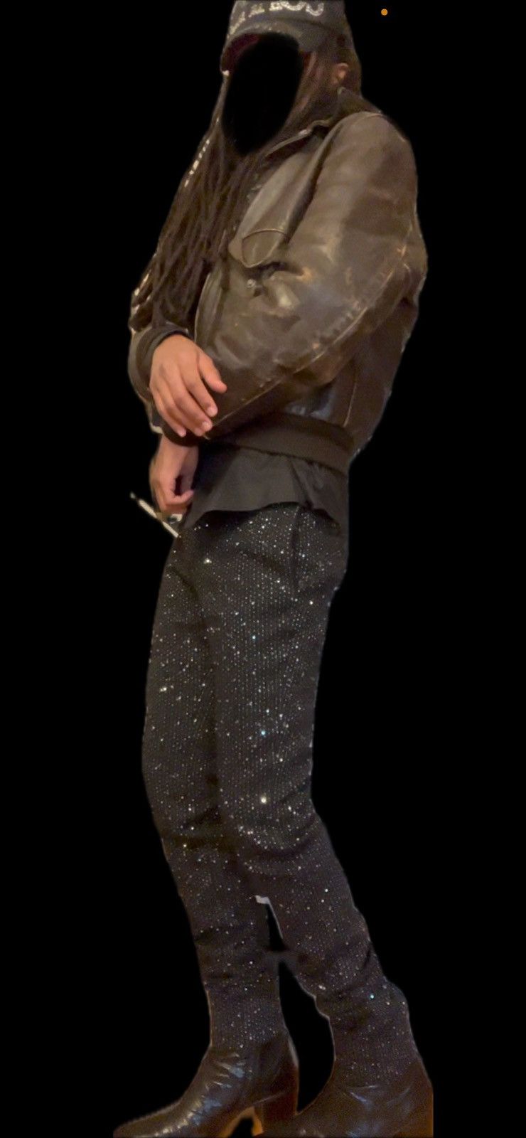 Saint Laurent Paris SS/20 Black Sequin Tweed Trousers Size US 30 / EU 46 - 14 Thumbnail