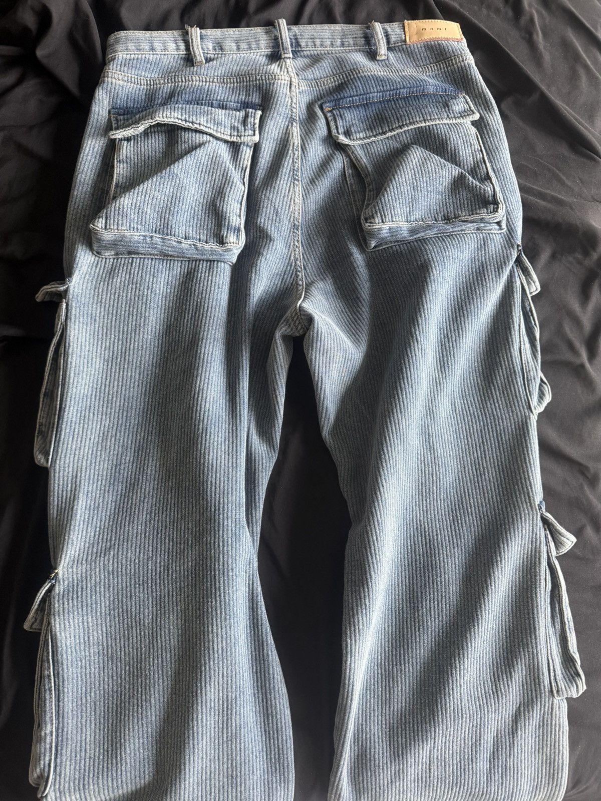 MNML Ultra Baggy Stacked Cargo Pants Size US 33 - 2 Thumbnail