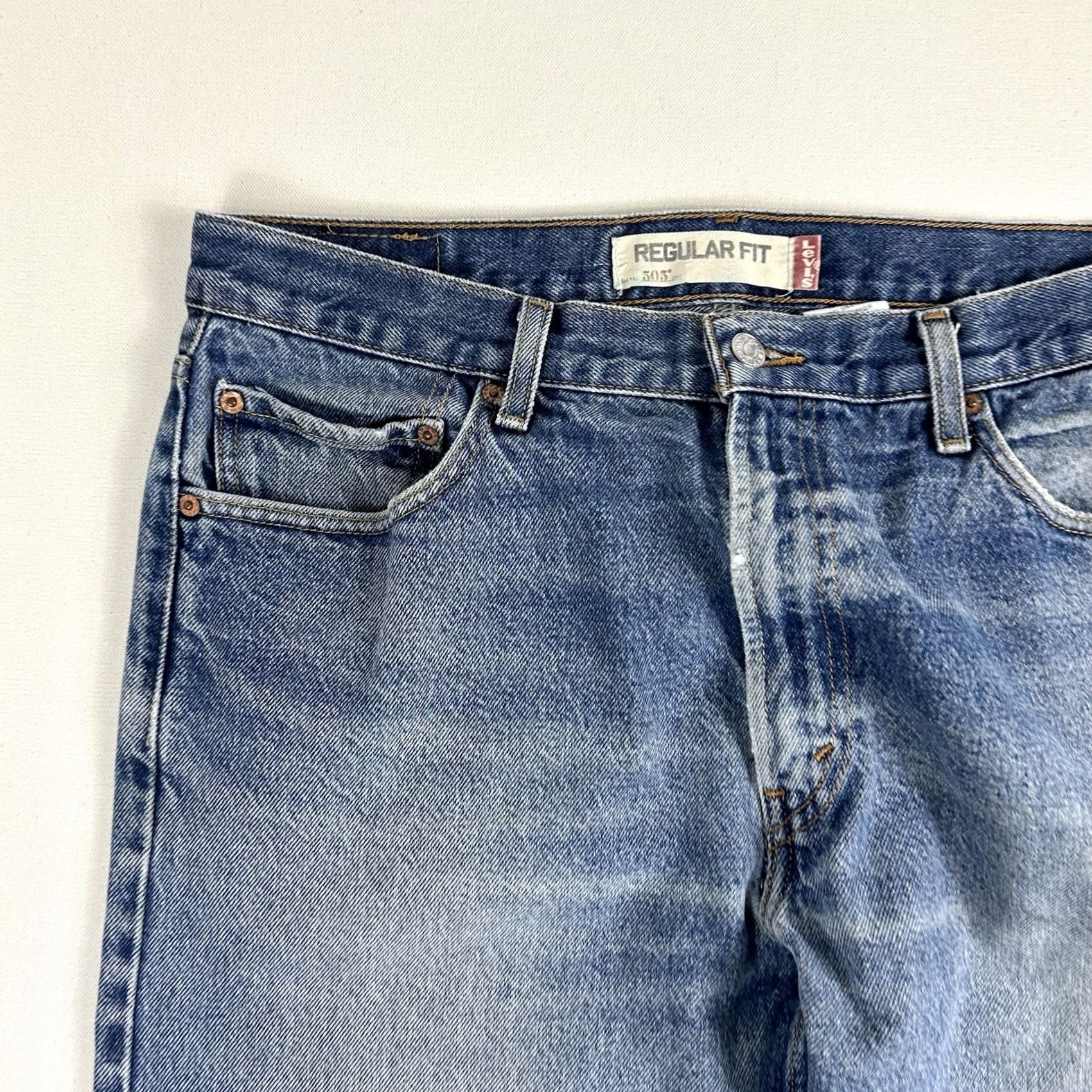 Levi's VINTAGE Levi'S Jeans Mens 36 Blue Men 36x29 Regular Fit Light Wash Western Rancher Size US 36 / EU 52 - 4 Thumbnail