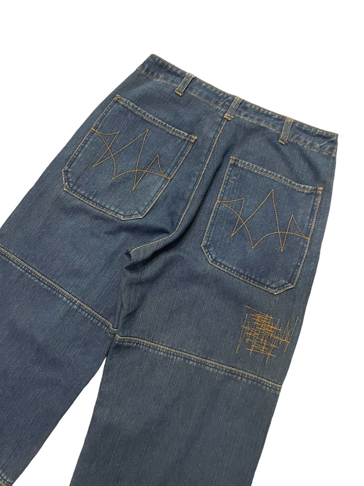 JNCO × Wu-Tang Clan Amore Puro Japan Double Knee Massive Baggy Craft Jeans Size US 30 / EU 46 - 11 Thumbnail