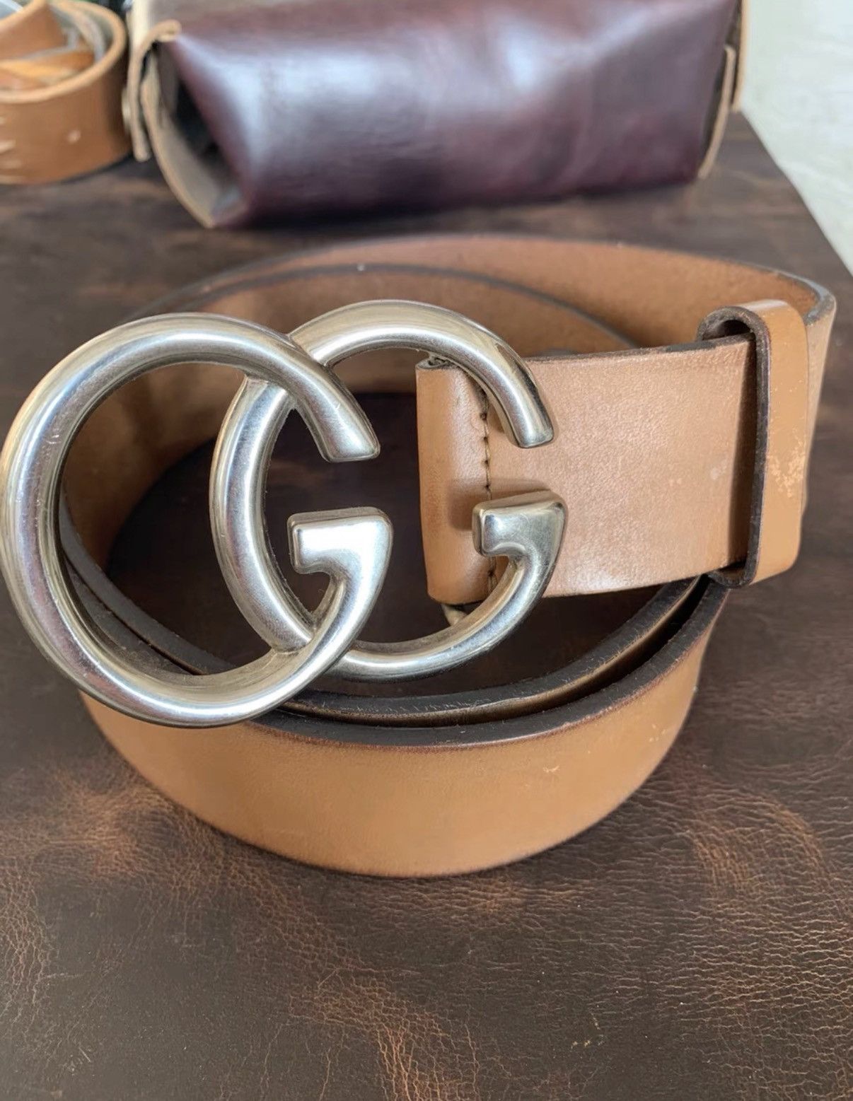 Gucci Gucci genuine leather belt K16 Size ONE SIZE - 1 Thumbnail