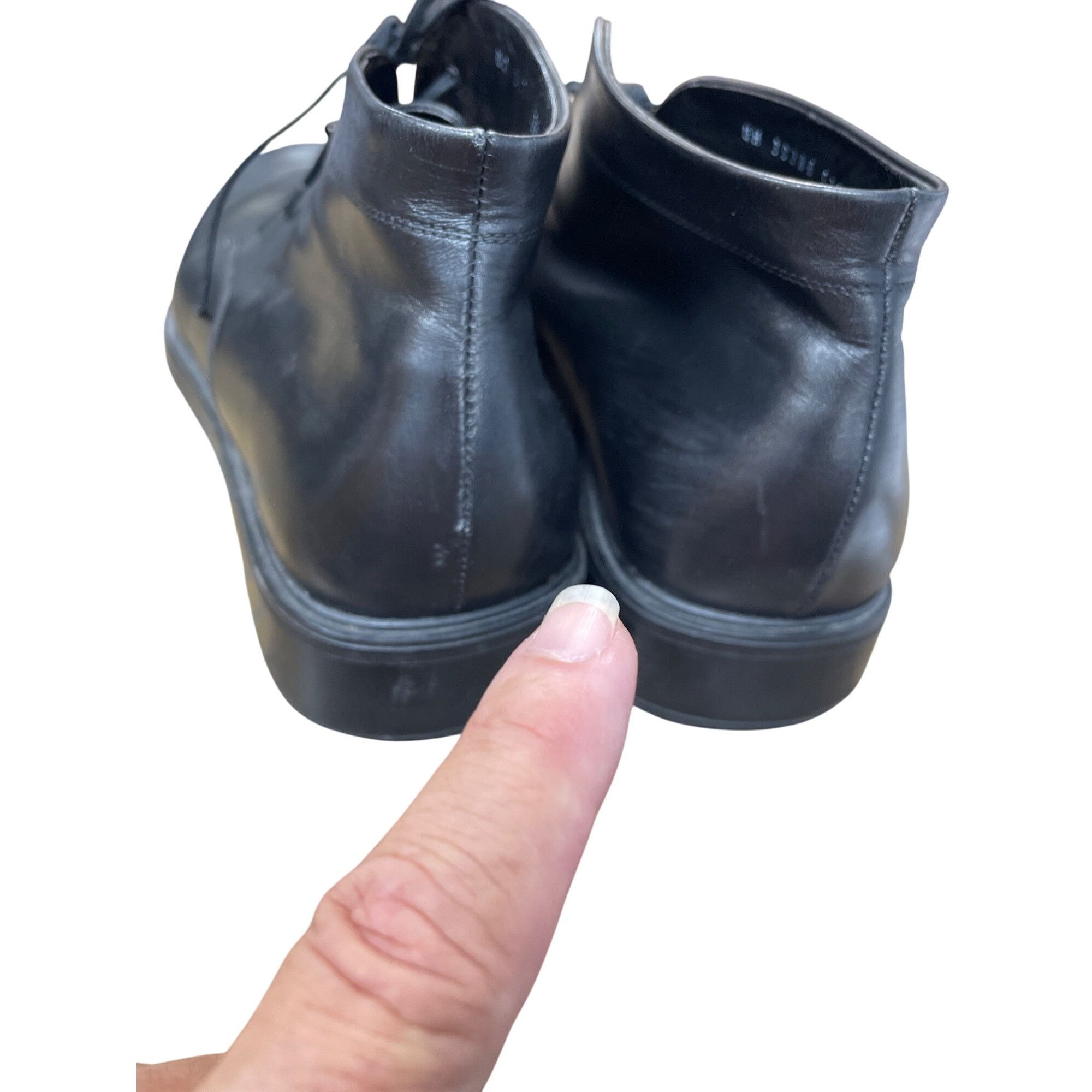 Salvatore Ferragamo Salvatore Ferragamo Mens Italian Black Leather Chukka Boots Size US 12 / EU 45 - 11 Thumbnail