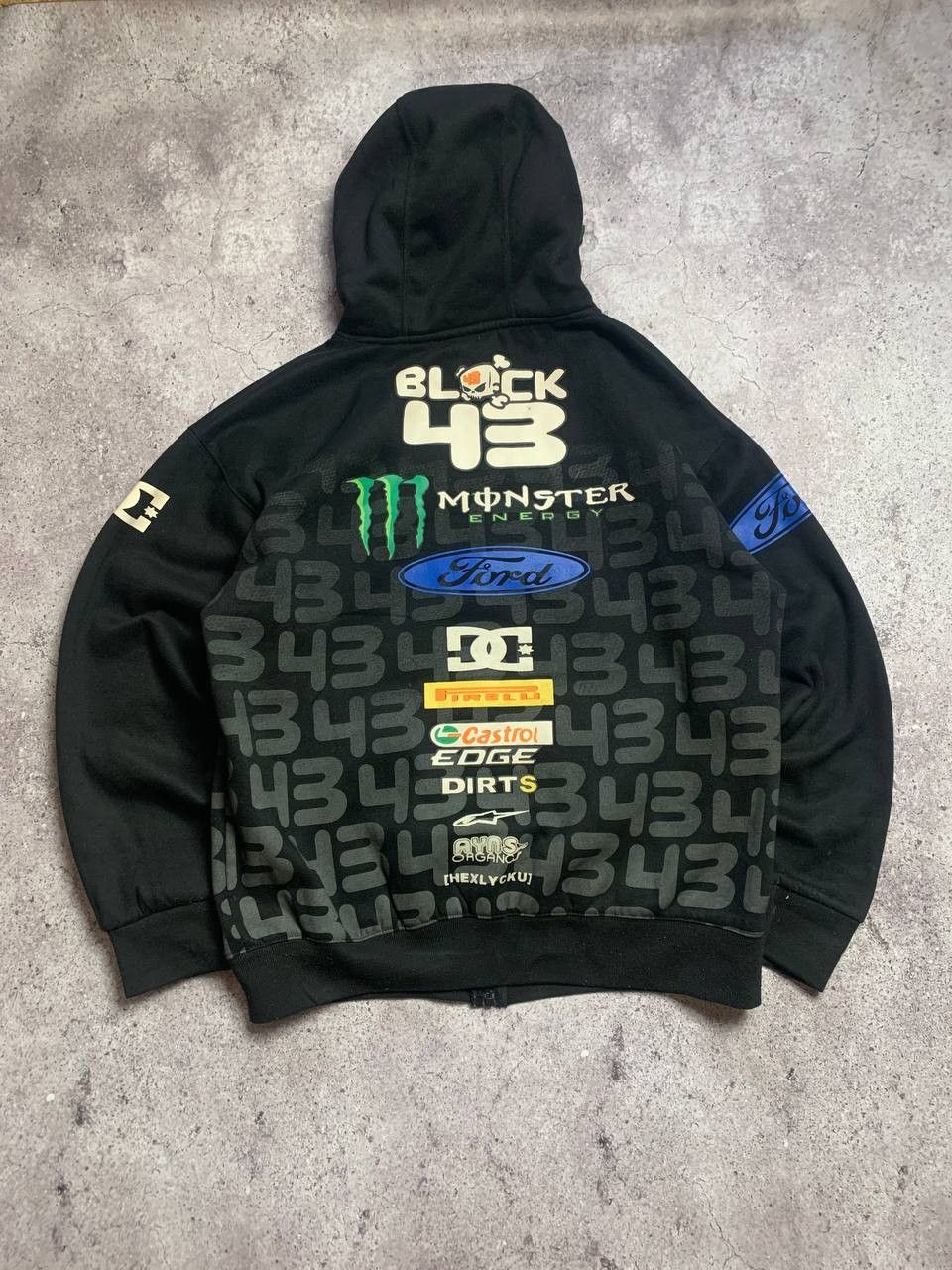 DC Vintage DC Monster Energy Subaru Racing Zip Up Hoodie 90s Size US M / EU 48-50 / 2 - 8 Thumbnail
