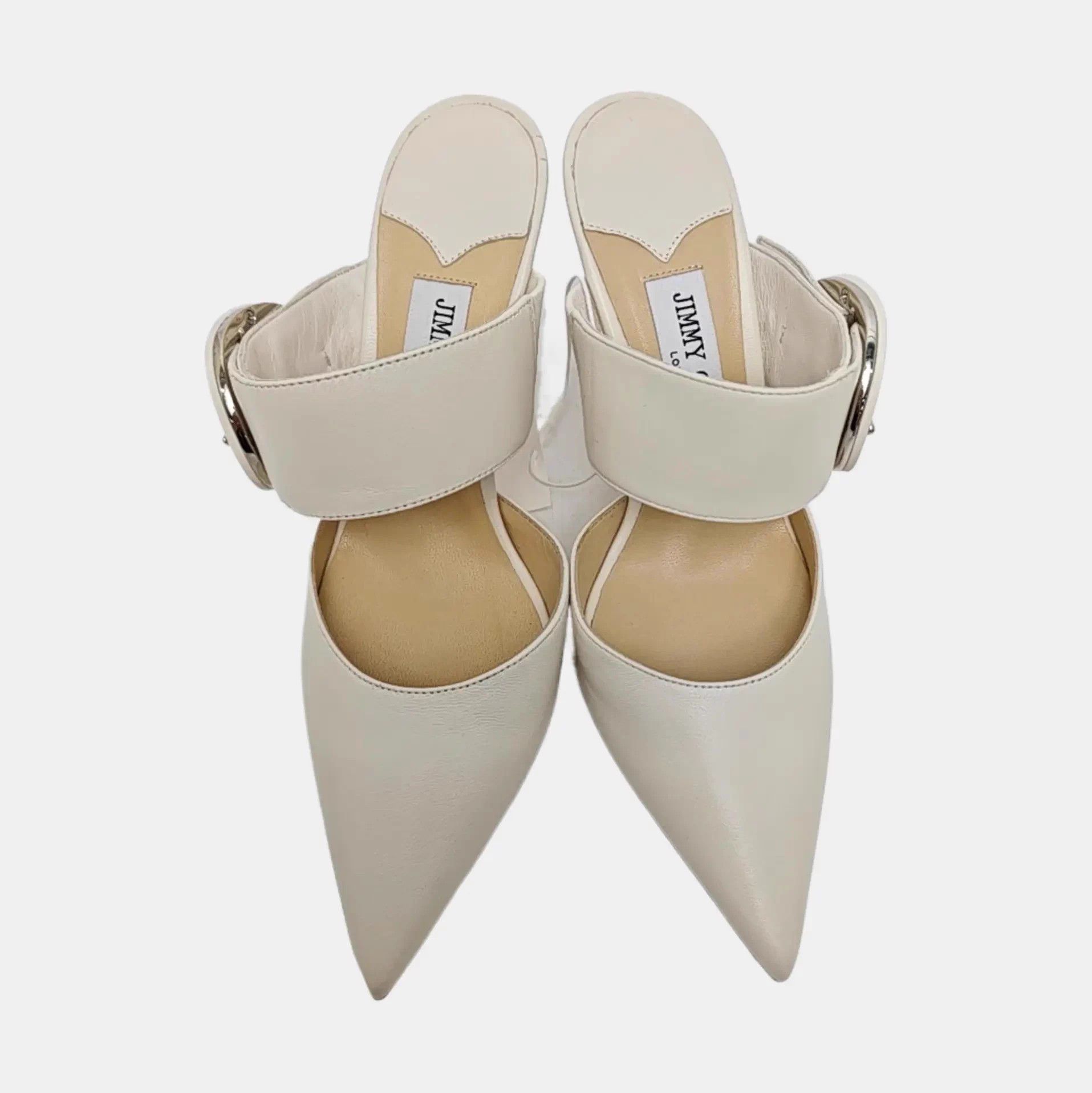 Jimmy Choo Jimmy Choo Pointed Toe Mule Heels 36.5 Size US 5.5 / IT 35.5 - 7 Thumbnail