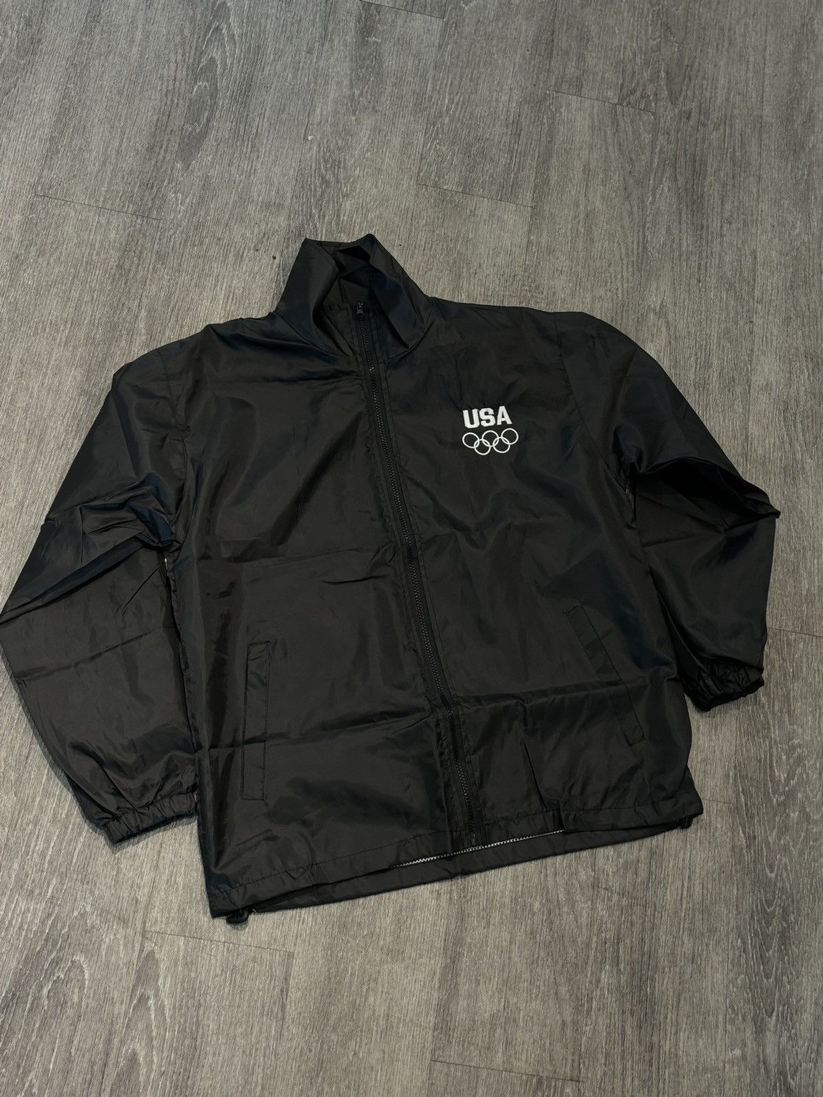 Other × Vintage Black USA Olympic Windbreaker Jacket Size US M / EU 48-50 / 2 - 1 Thumbnail