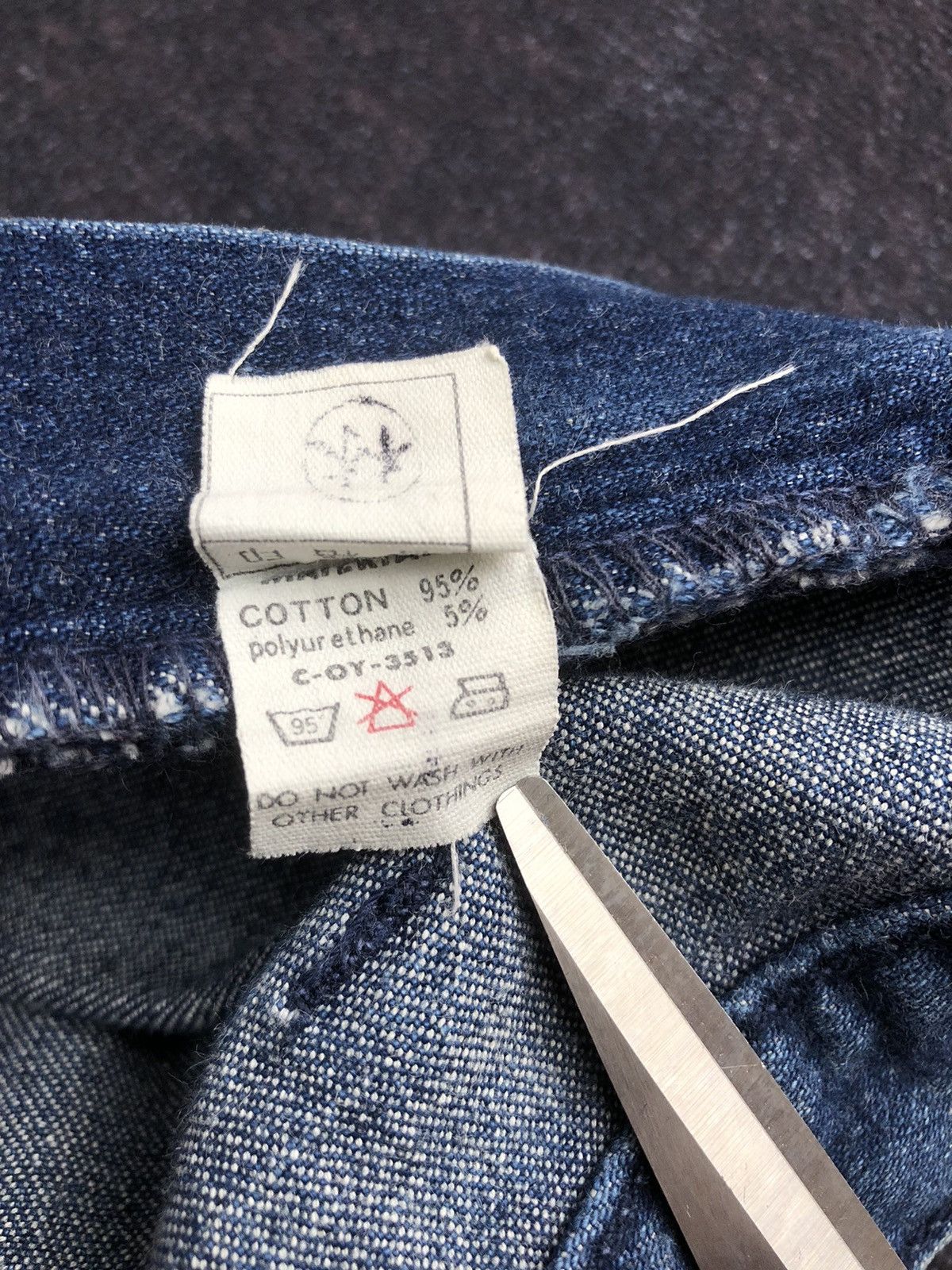 If Six Was Nine Vintage Japanese 80s Big John Bush Flared Jeans Size US 33 - 23 Thumbnail