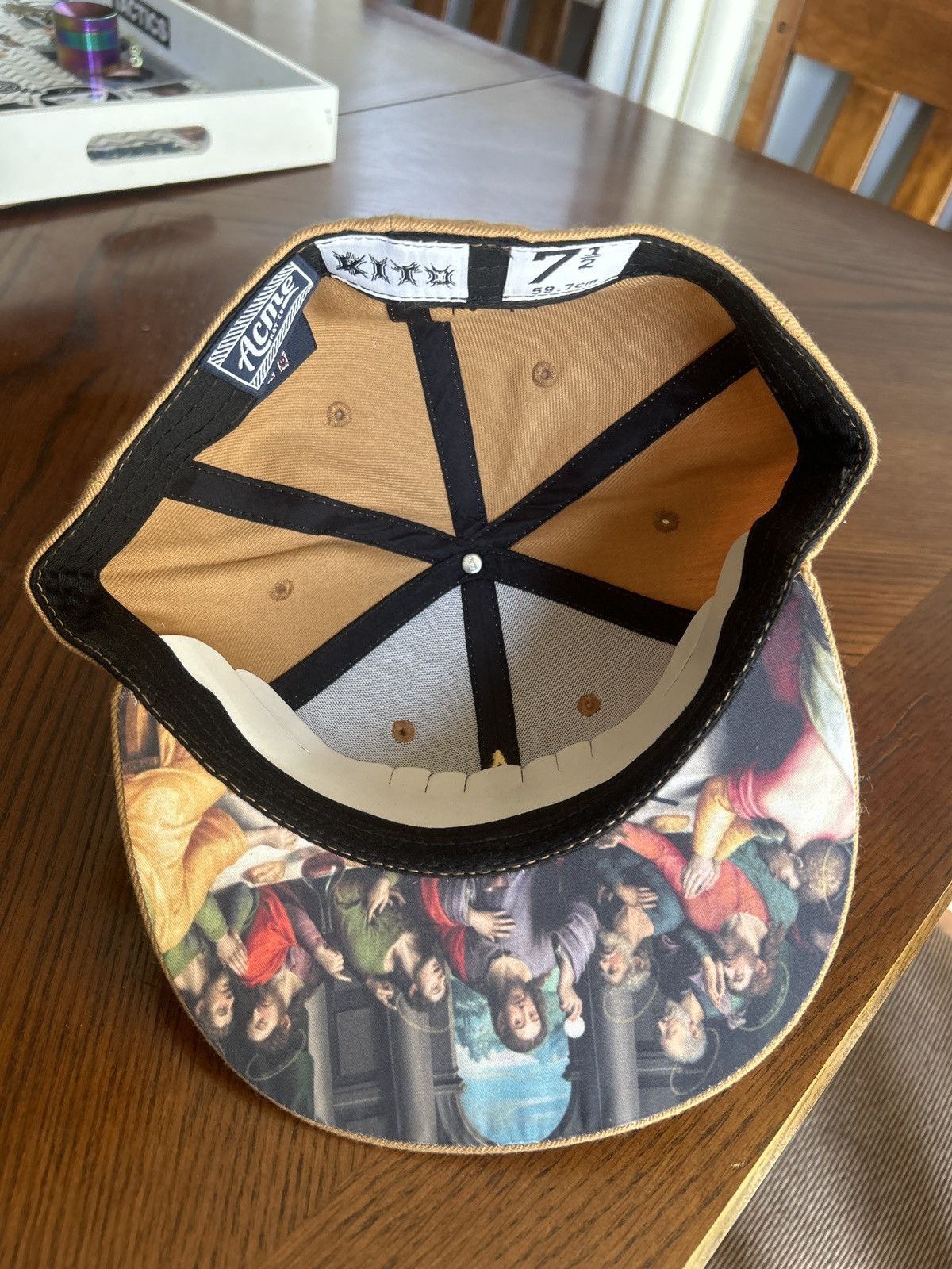 Other Kito Wares Last Supper Fitted Hat - 7 1/2 Size ONE SIZE - 7 Thumbnail