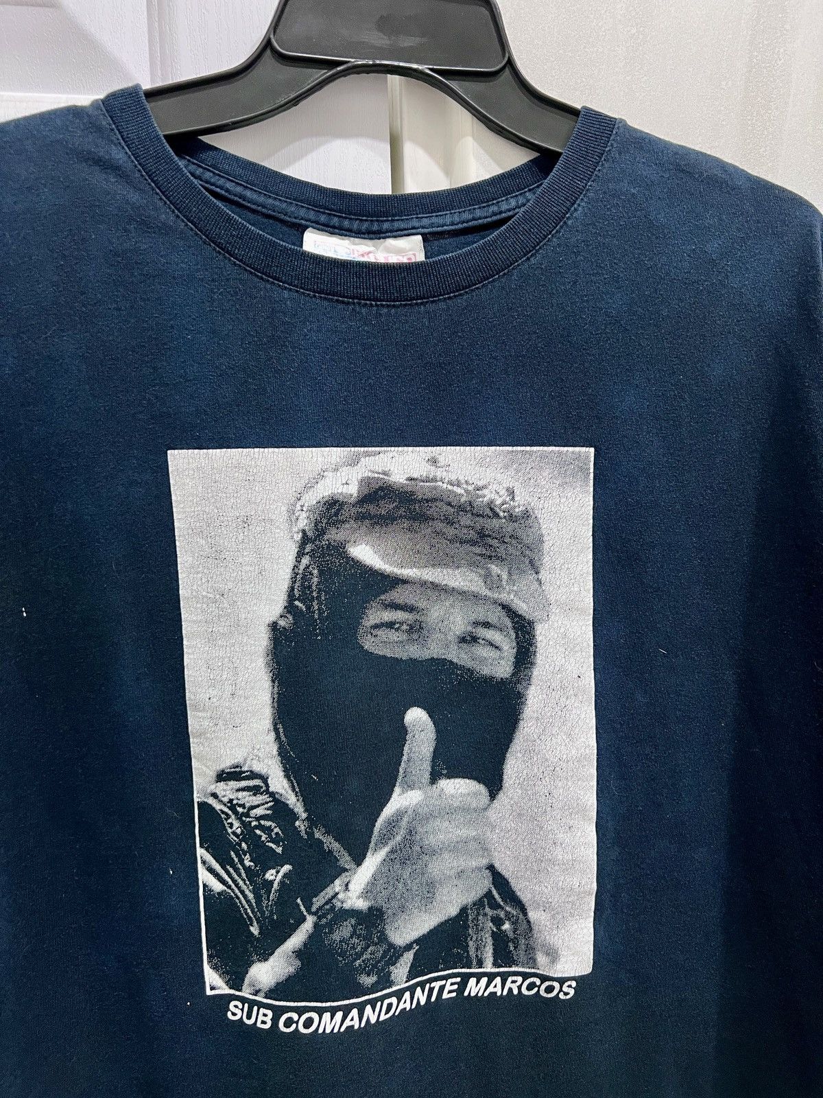 Rage Against The Machine Vtg Subcomandante Marcos EZLN Zapatista Liberation Faded Size US L / EU 52-54 / 3 - 1 Thumbnail