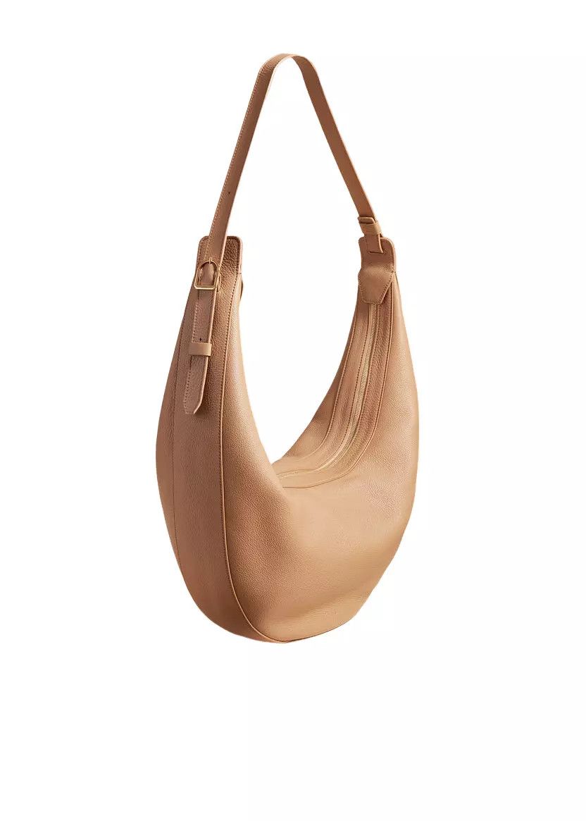KHAITE KHAITE Augustina Hazelnut Pebbled Leather Hobo New Auth Size ONE SIZE - 1 Thumbnail