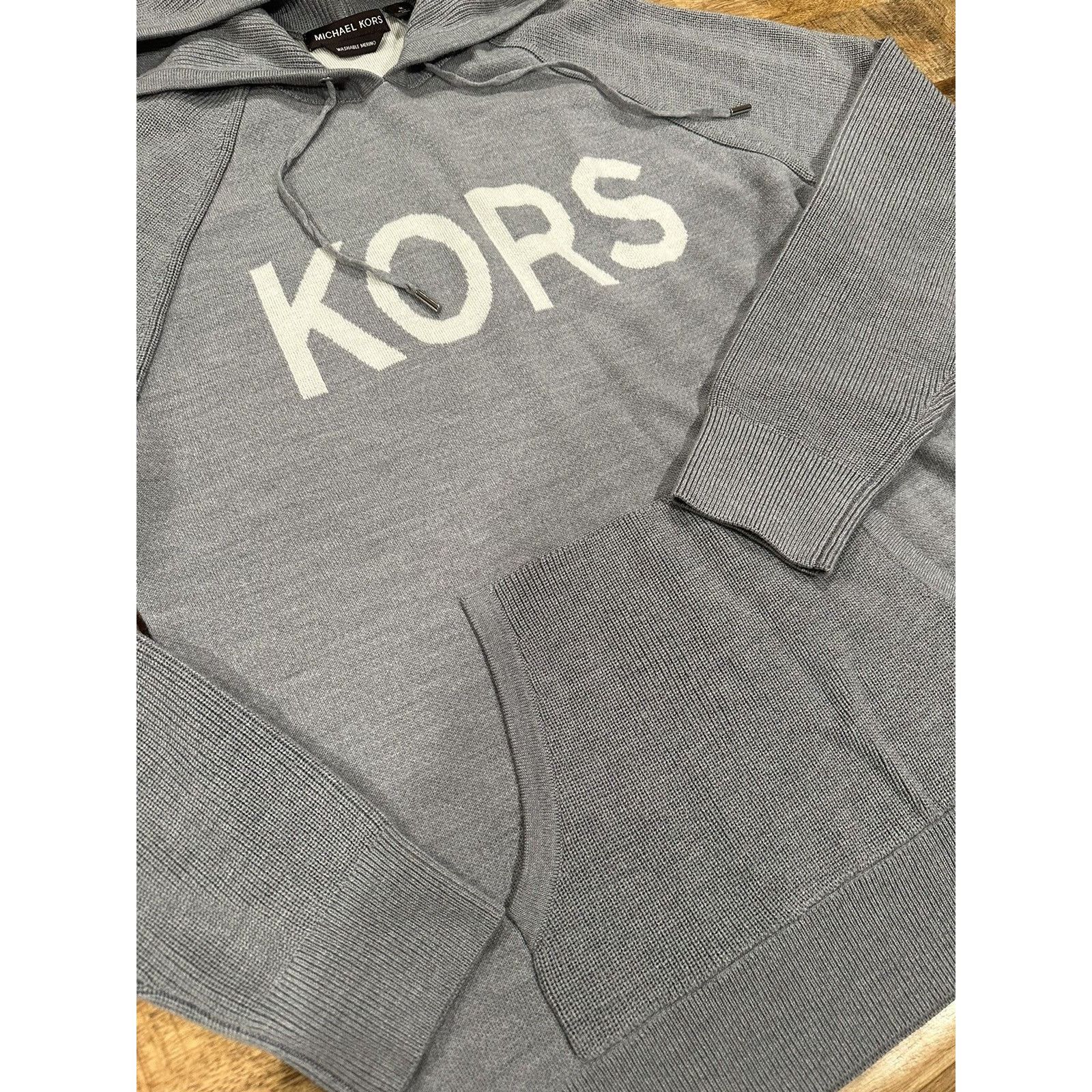 Michael Kors Michael Kors ‘KORS’ Merino Wool Hooded Sweatshirt Medium Size US M / EU 48-50 / 2 - 4 Thumbnail