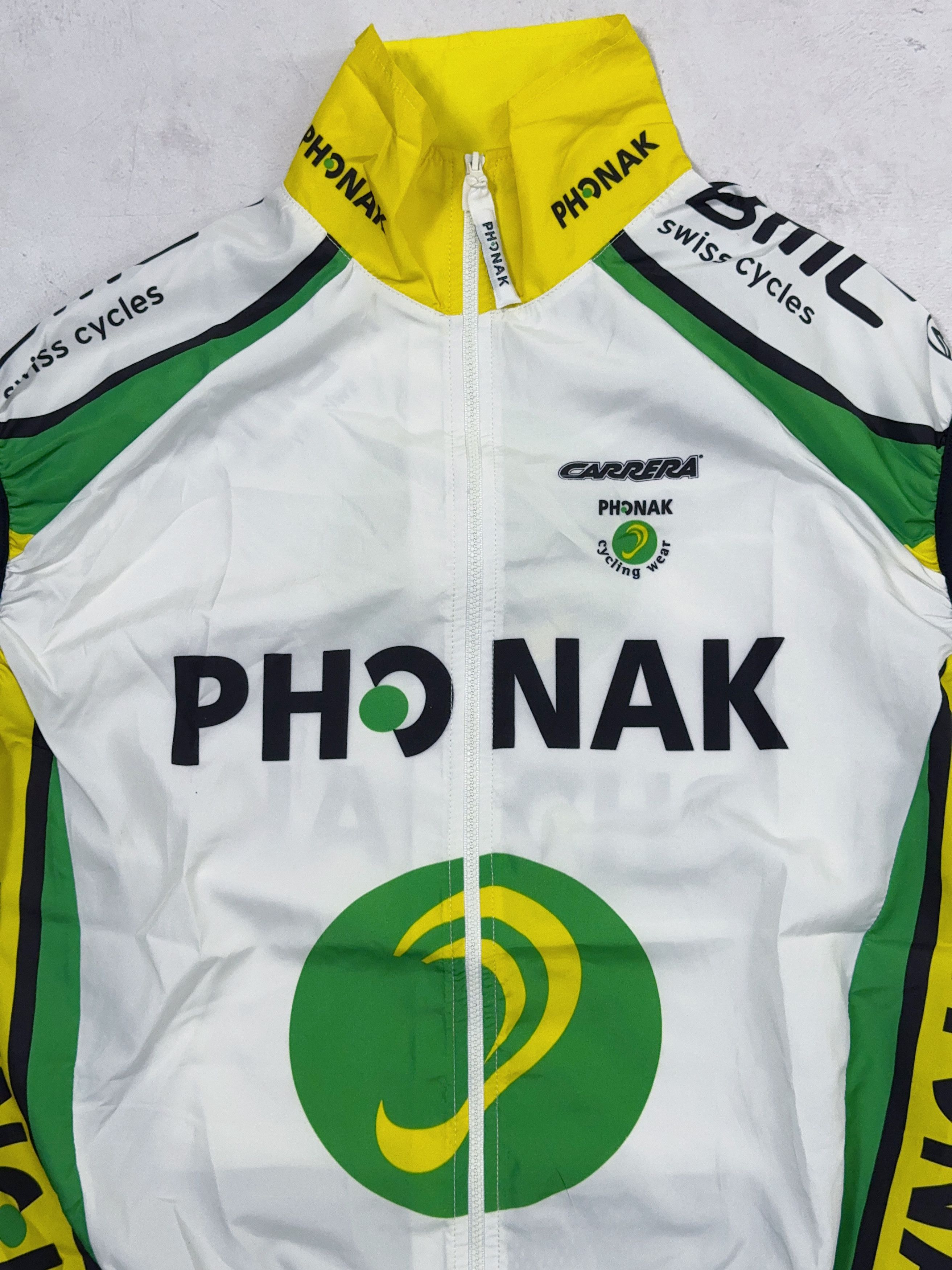 Vintage PHONAK Carrera BMC Swiss Cycling Vest Windstopper Jersey Size US M / EU 48-50 / 2 - 2 Thumbnail