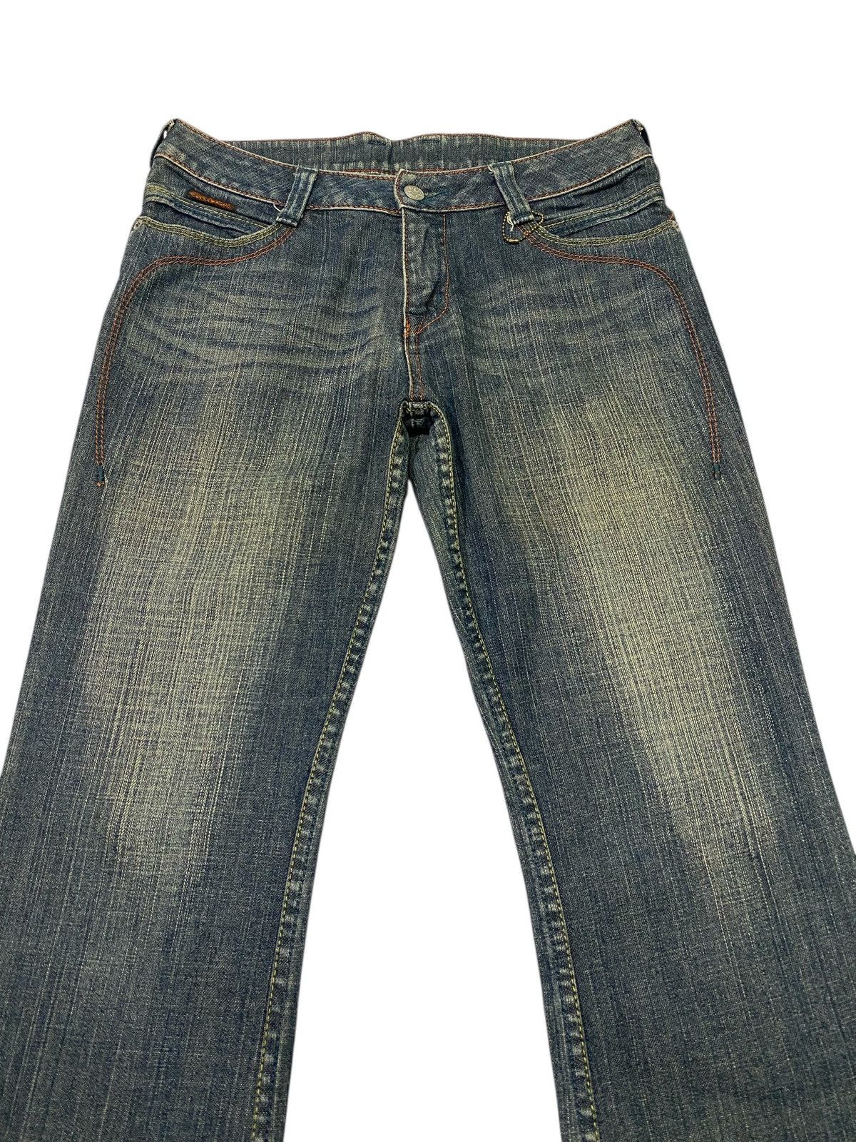 If Six Was Nine Japanese brand X tornado mart spiral style flare jeans Size US 31 - 4 Thumbnail