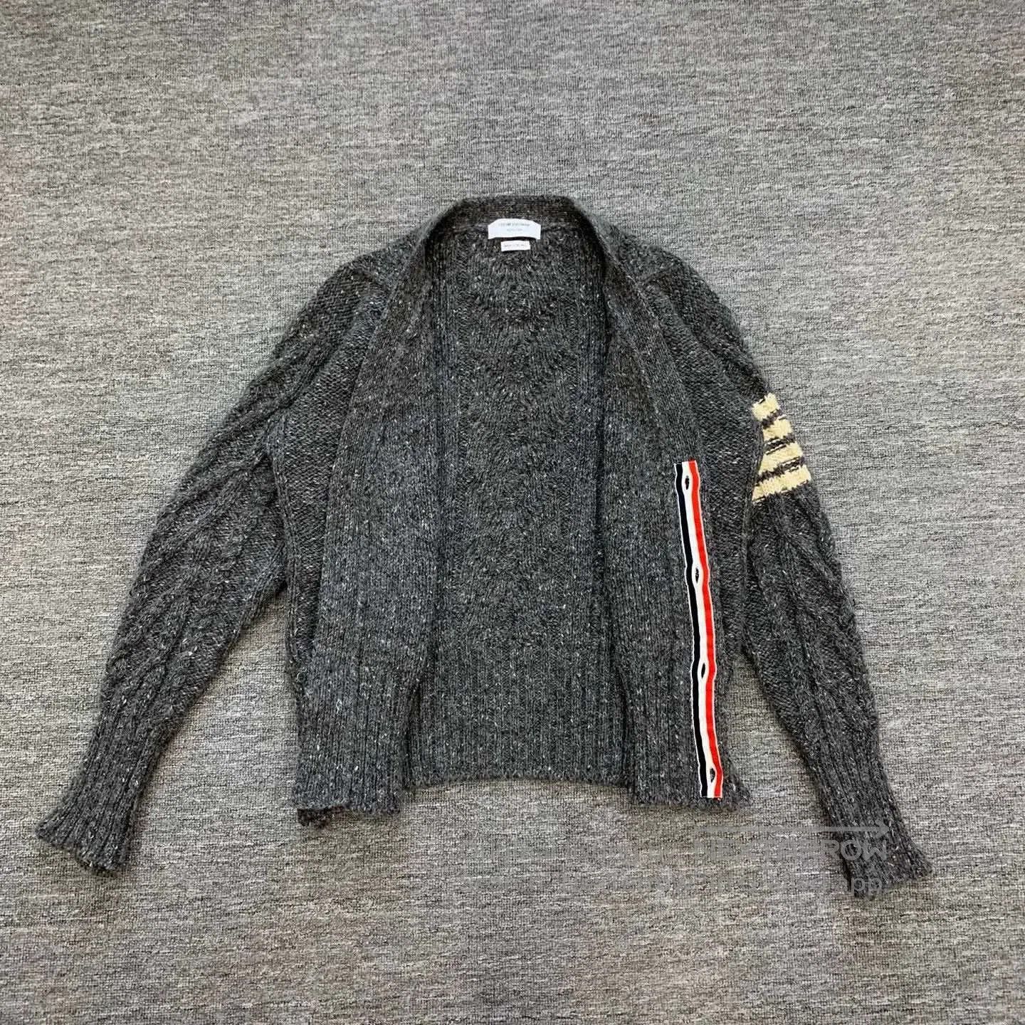 Thom Browne Thom Browne Gray Wool Knit Cardigan. Size US M / EU 48-50 / 2 - 8 Thumbnail