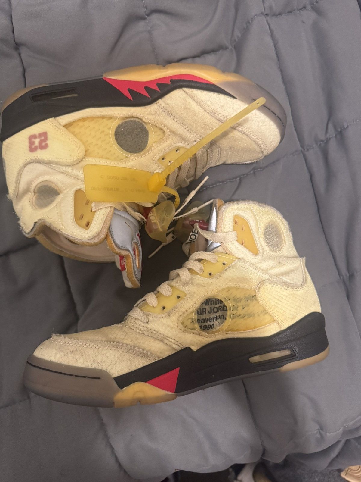 Jordan Brand Off white Jordan 5 Size US 6.5 / EU 39-40 - 2 Thumbnail