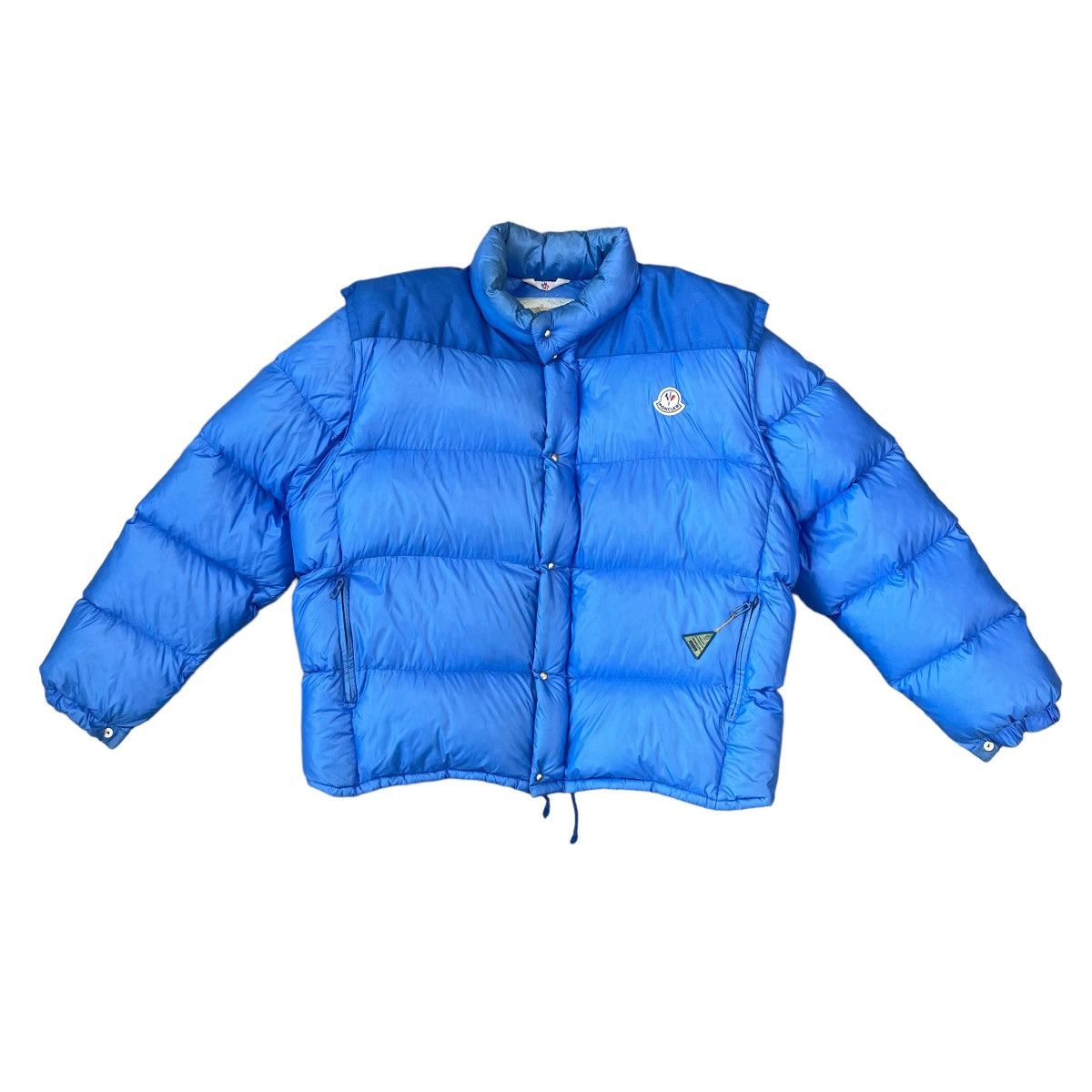 image of Vinetage Moncler Grenoble Puffer Down Retro Vest / Jacket in Blue, Men's (Size 2XL)